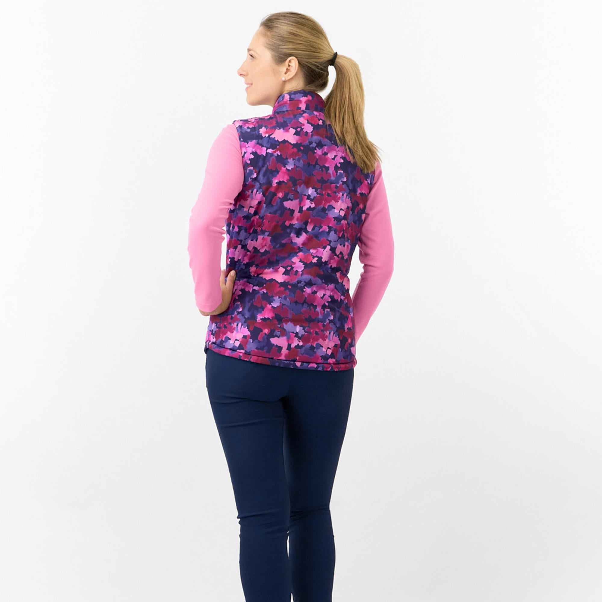 Pure Golf Eve Reversible Ladies Golf Gilet Autumn Aquarelle