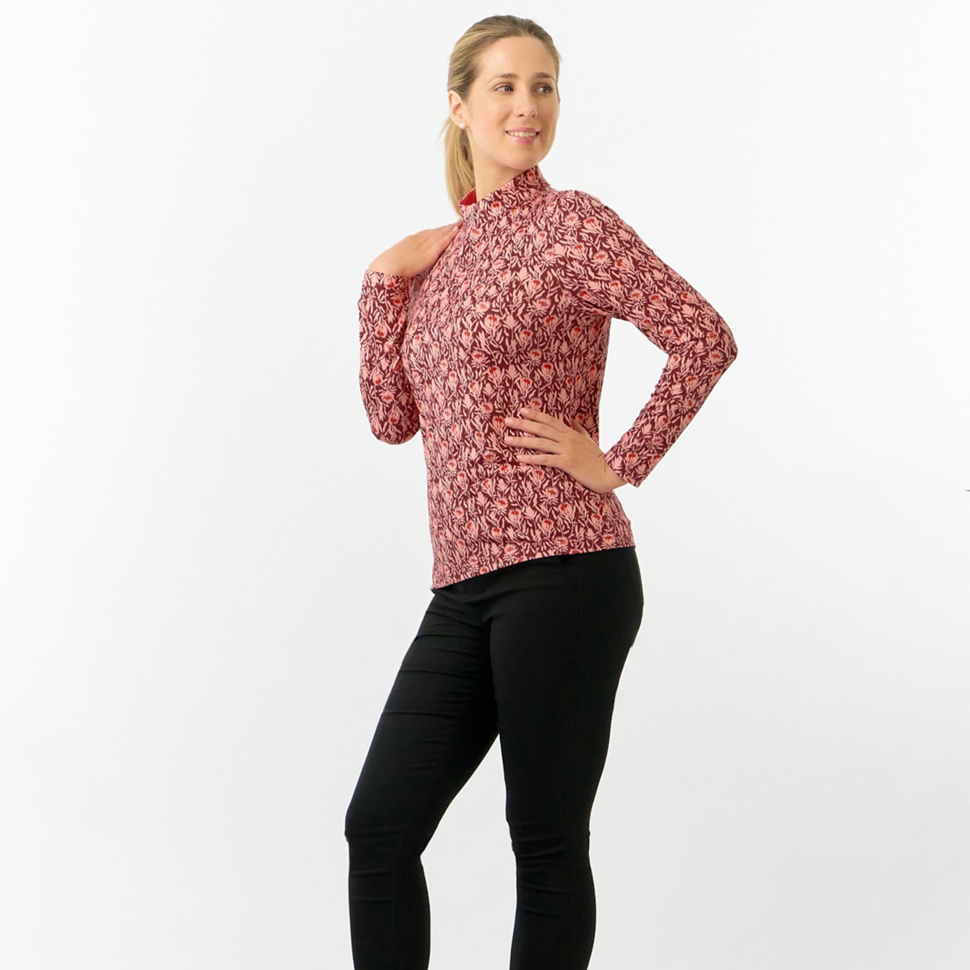 Pure Golf Arusha Ladies Golf Mid Layer Perennial Fields