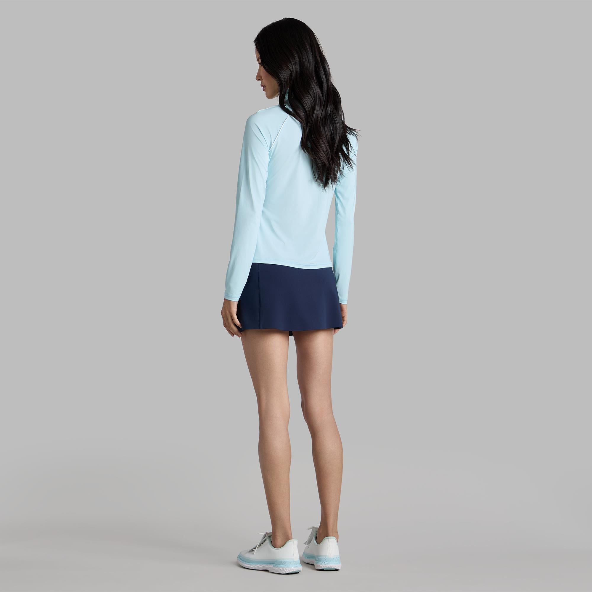 G/FORE Print Silky Tech Nylon Ladies Golf Mid Layer Daybreak