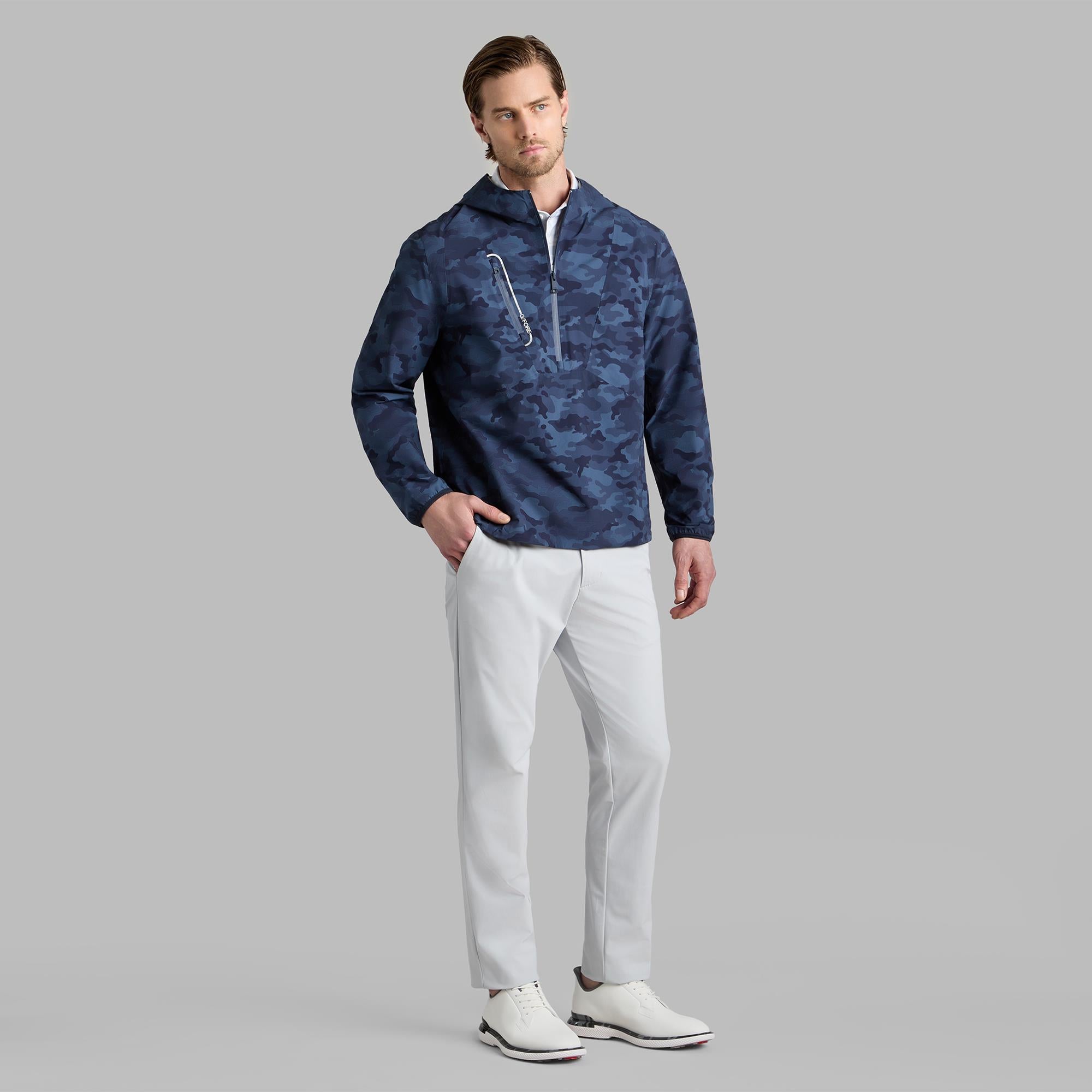 G/FORE Camo Tech Hooded Mens Golf Pullover Twilight Camo