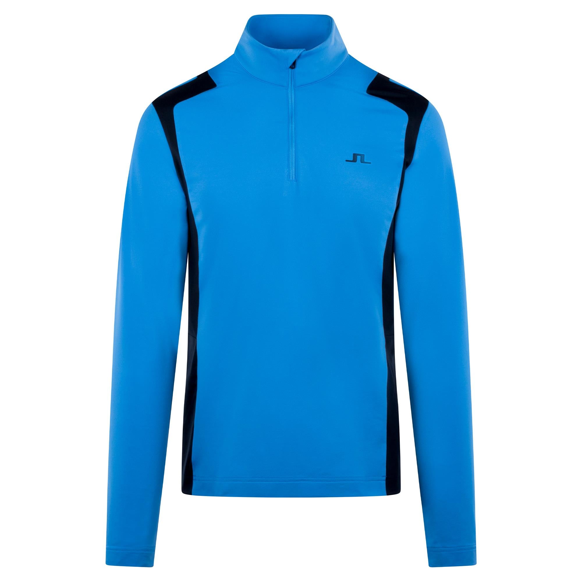 J Lindeberg Lukas Quarter Zip Mens Golf Mid Layer Sonic Blue