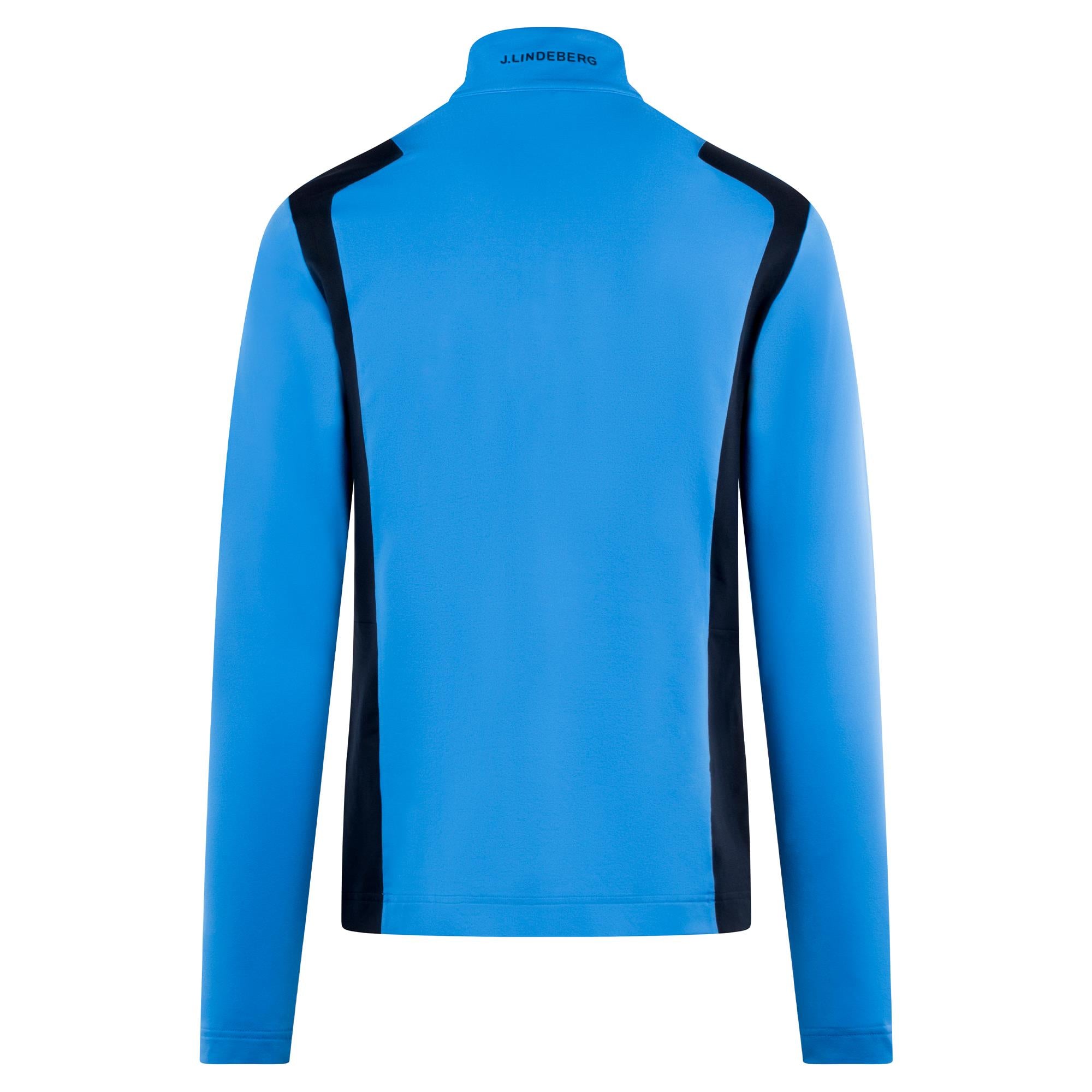 J Lindeberg Lukas Quarter Zip Mens Golf Mid Layer Sonic Blue