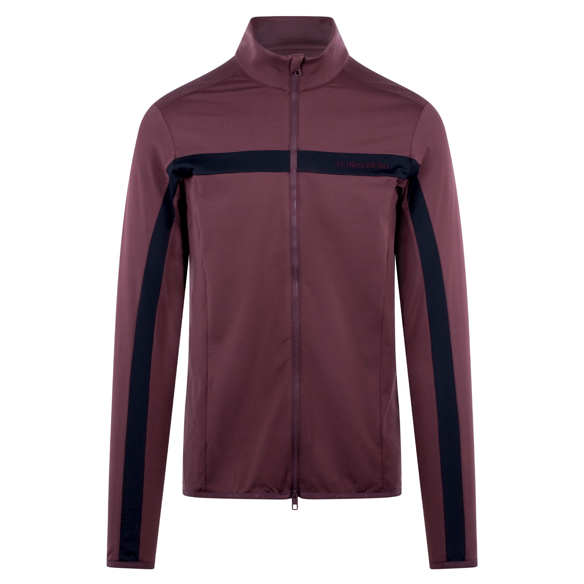 J Lindeberg Jarvis Mens Golf Mid Layer Huckleberry