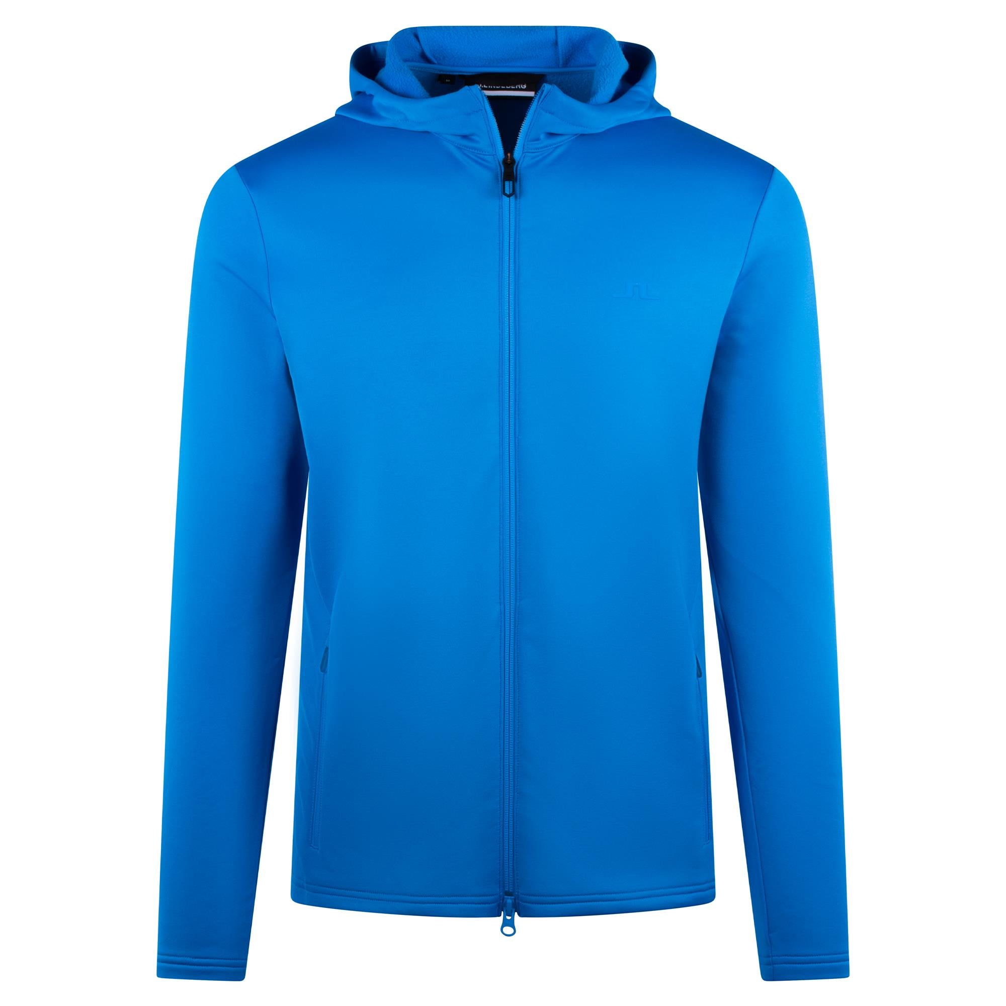 J Lindeberg Aerial Full Zip Mens Golf Hoodie Sonic Blue