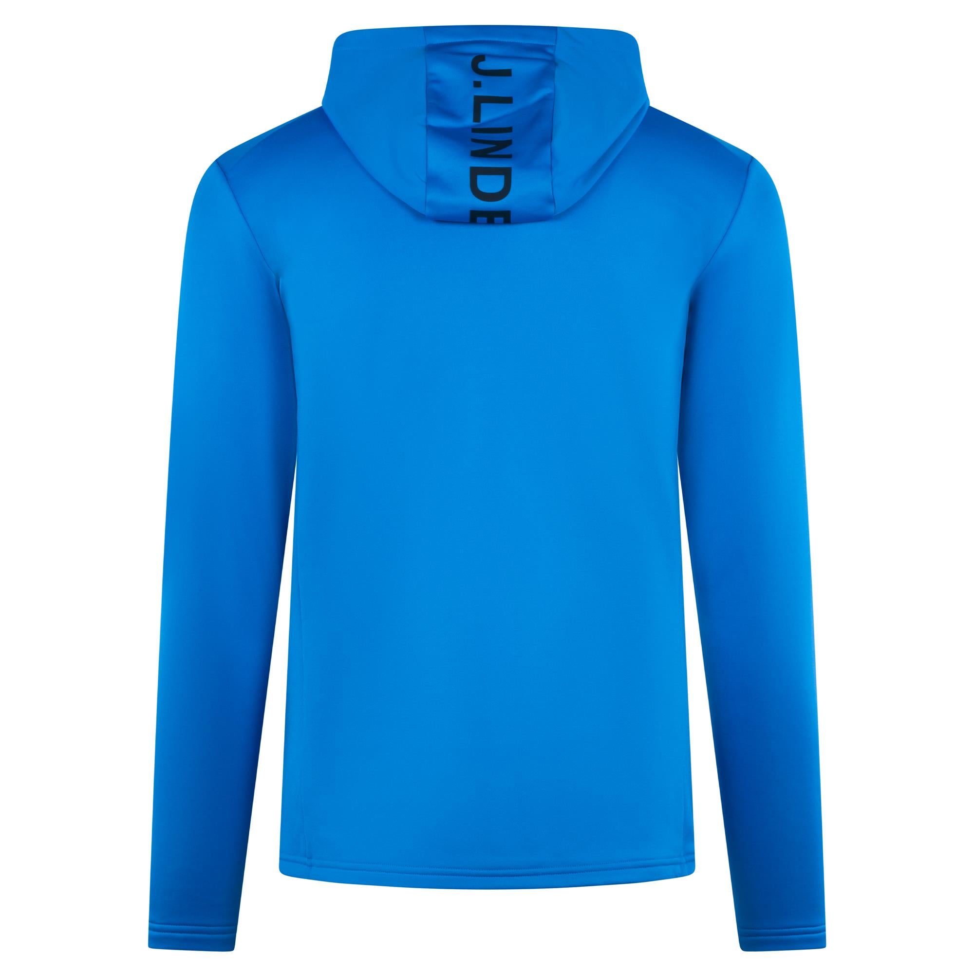 J Lindeberg Aerial Full Zip Mens Golf Hoodie Sonic Blue