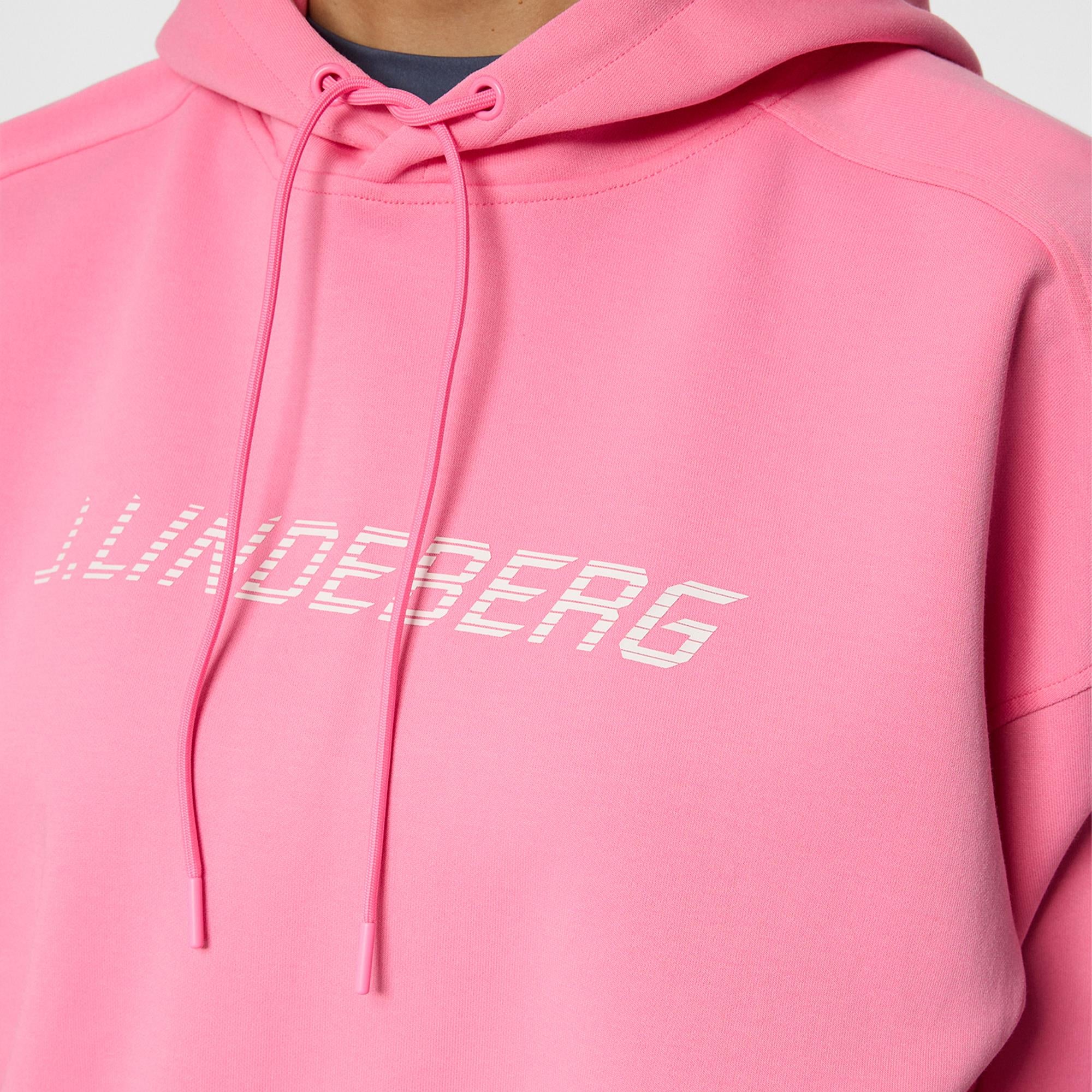 J Lindeberg Dawn Ladies Hoodie Eosine Pink