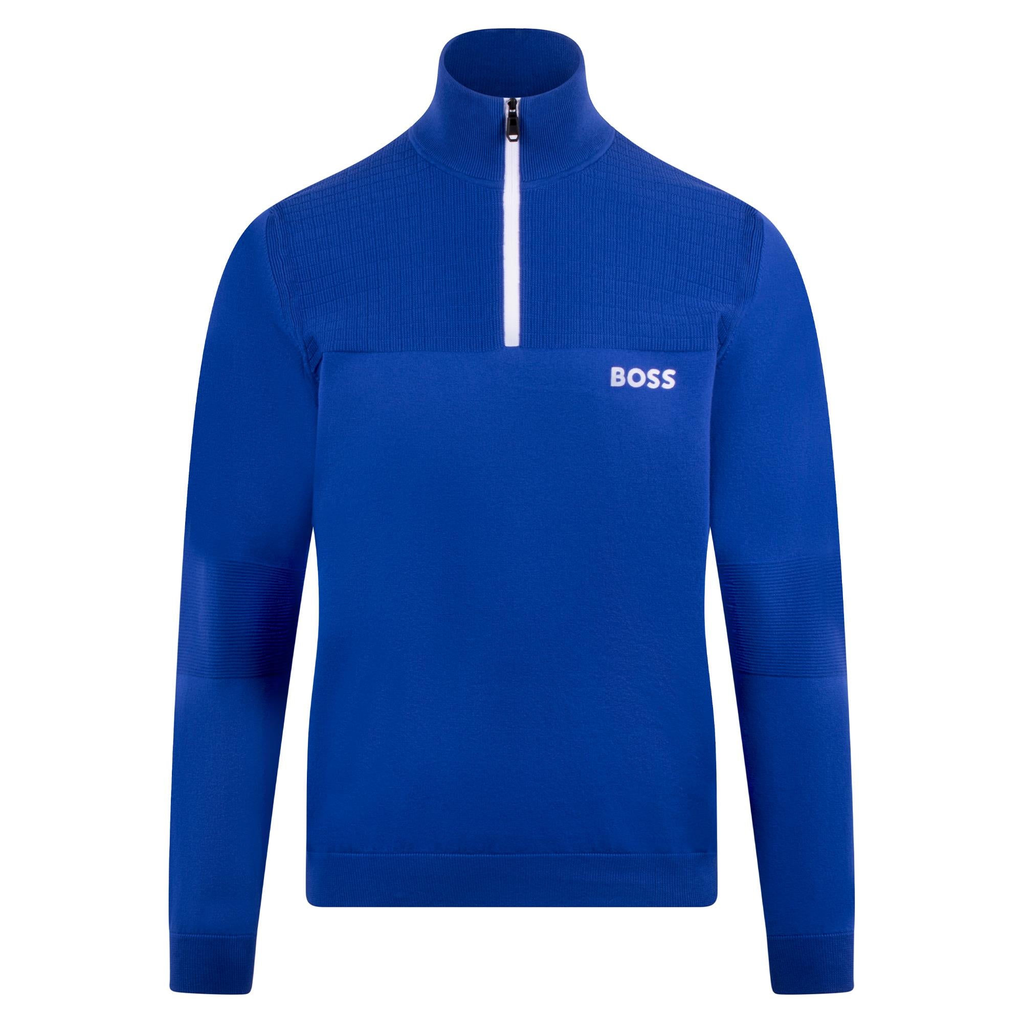 Boss K_Hydro QZ-1 Mens Sweater Medium Blue