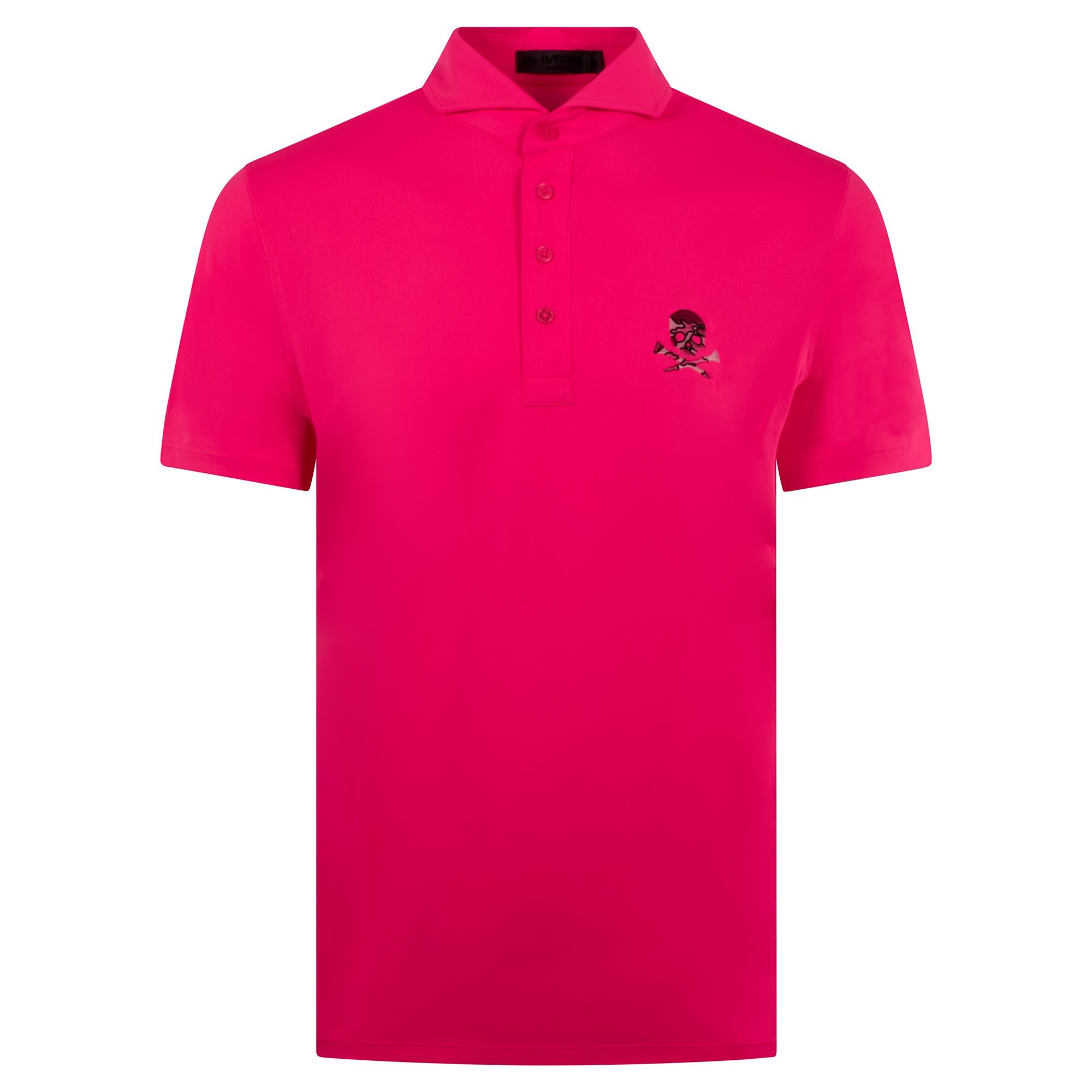 G/FORE Essential Tech Pique Mens Polo Shirt Knockout Pink