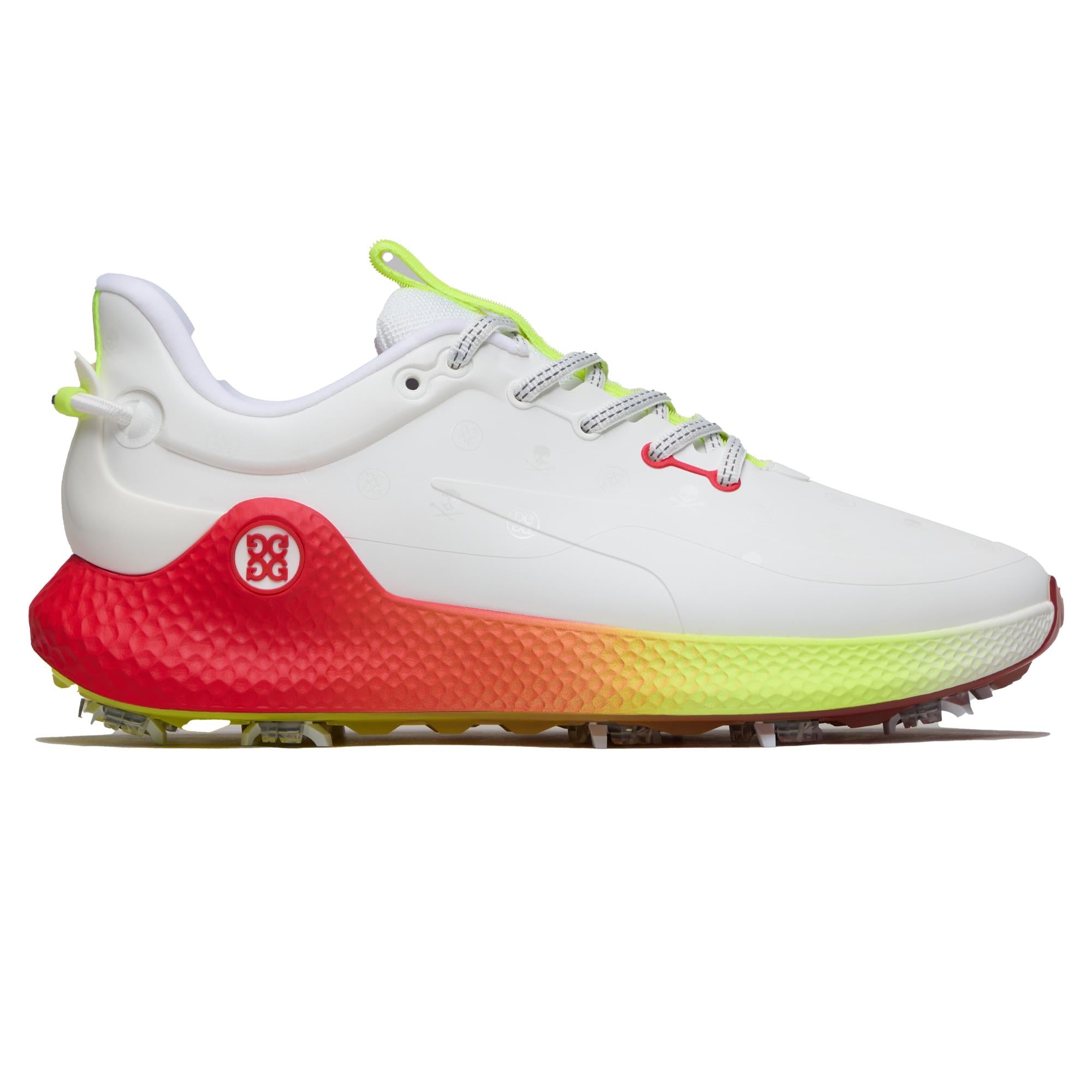 G/FORE G/LOCK Skull & Tee's Embossed MG4+O2 Mens Golf Shoes Snow/Multi