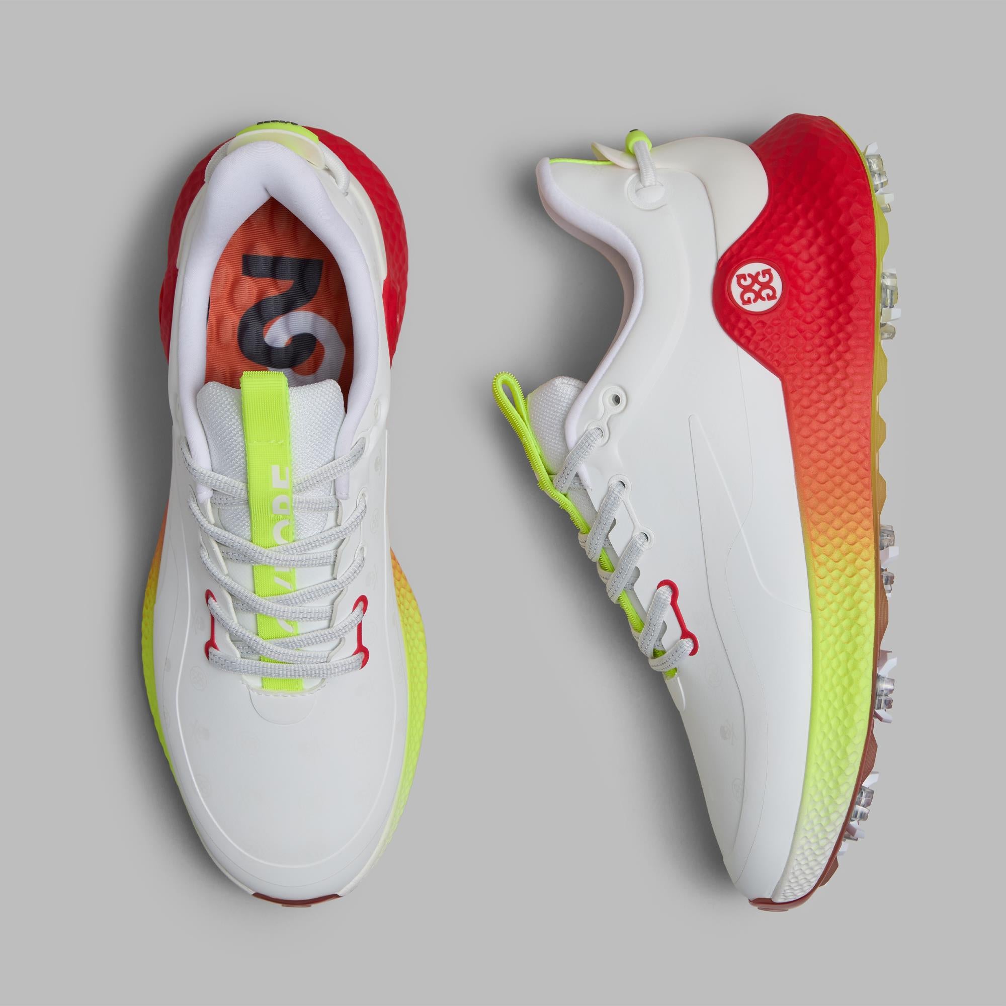 G/FORE G/LOCK Skull & Tee's Embossed MG4+O2 Mens Golf Shoes Snow/Multi