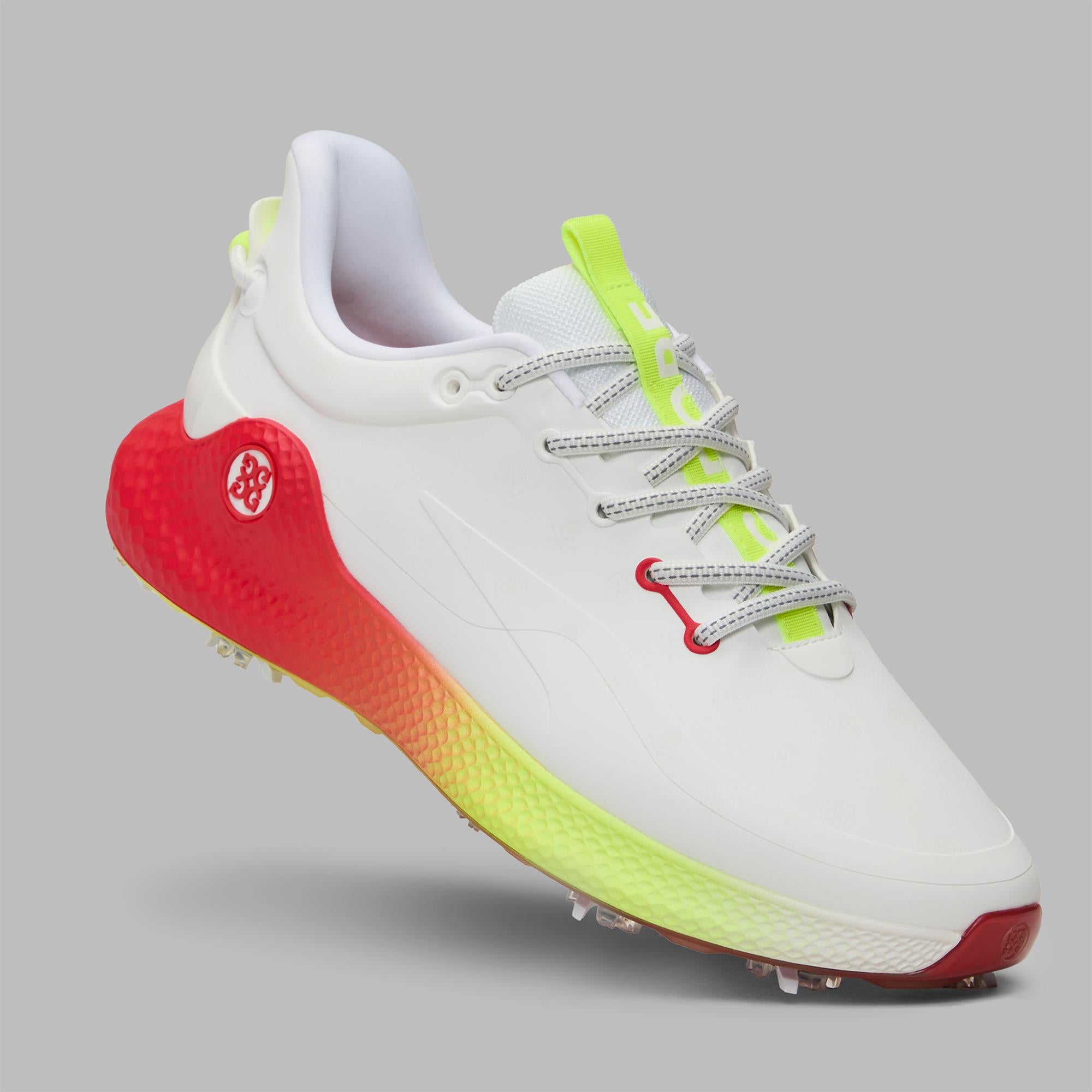 G/FORE G/LOCK Skull & Tee's Embossed MG4+O2 Mens Golf Shoes Snow/Multi