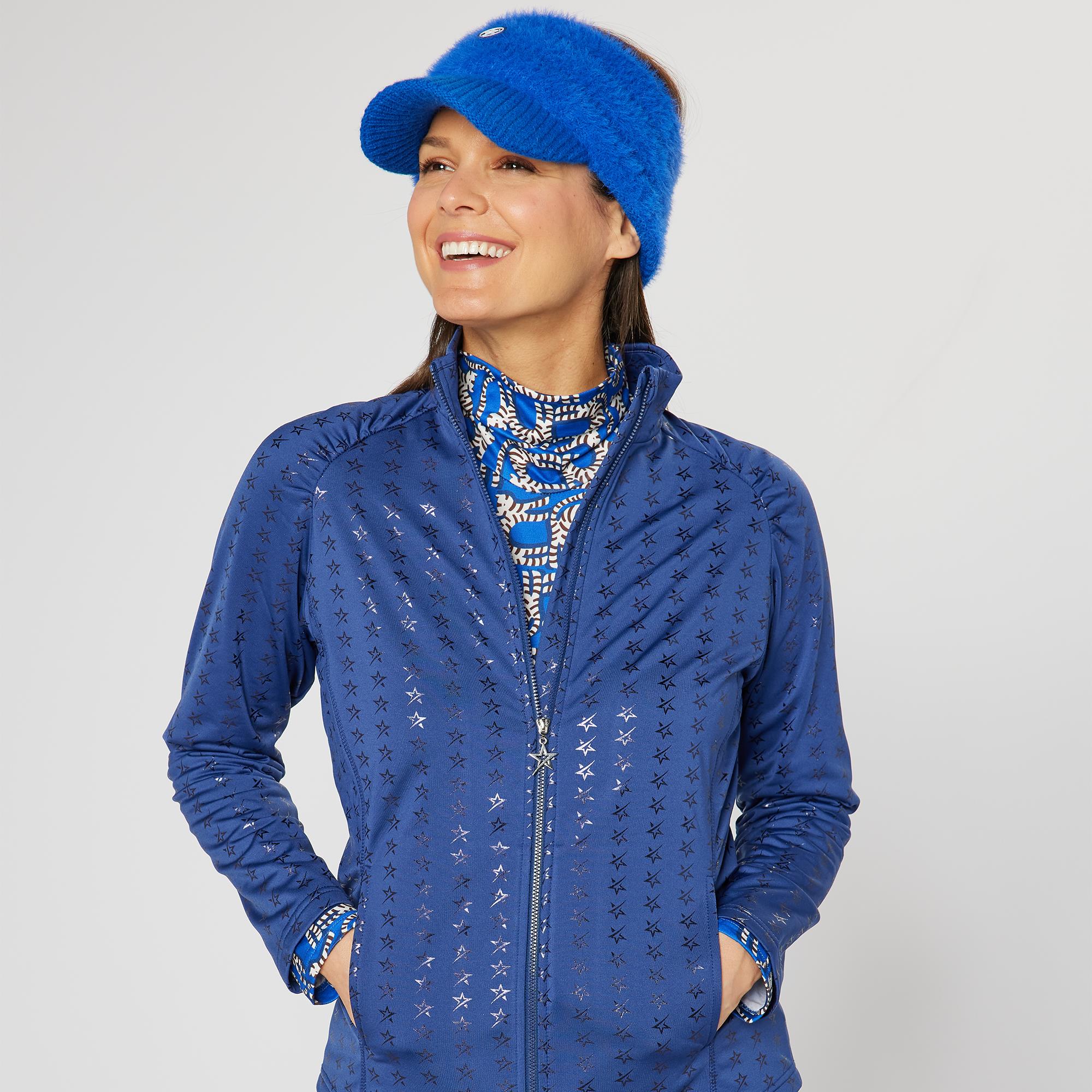 Swing Out Sister Majesty Full Zip Ladies Golf Mid Layer Twilight Blue