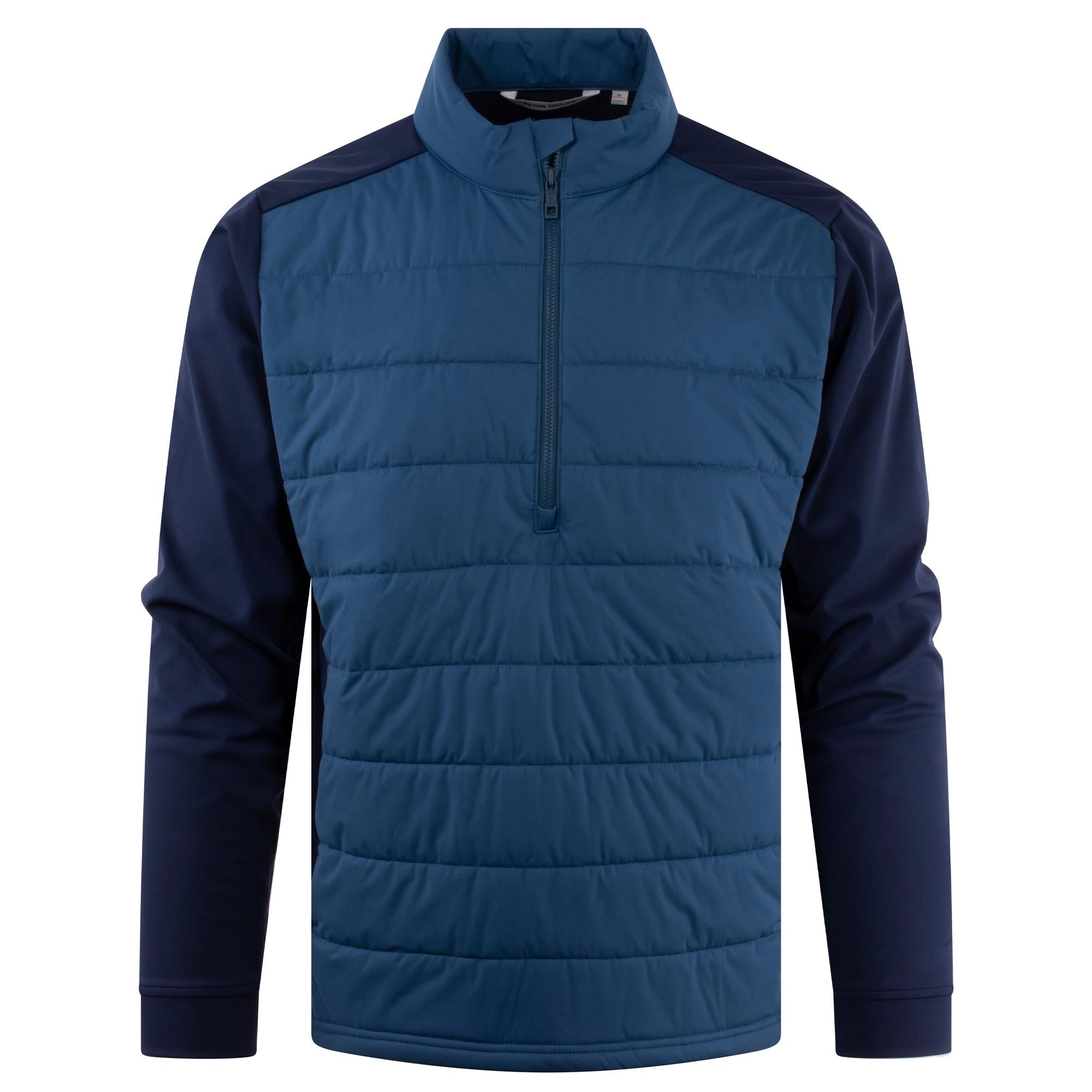 Peter Millar Weld Half Zip Hybrid Mens Golf Jacket Navy/Blue Haze