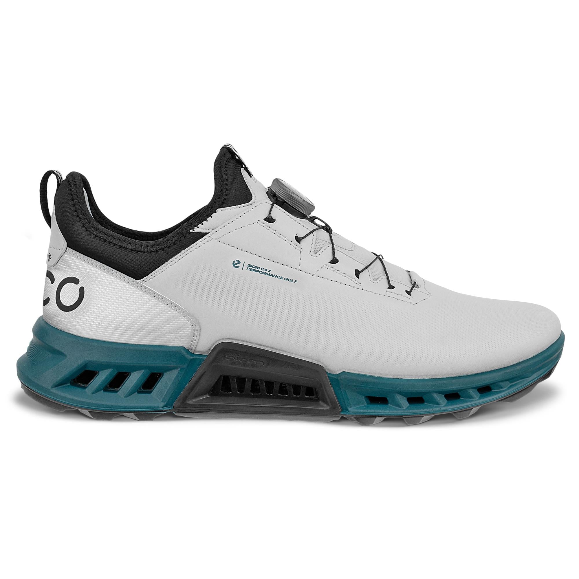 Ecco Biom C4 BOA Gore-Tex Mens Golf Shoe Concrete/Bay Green