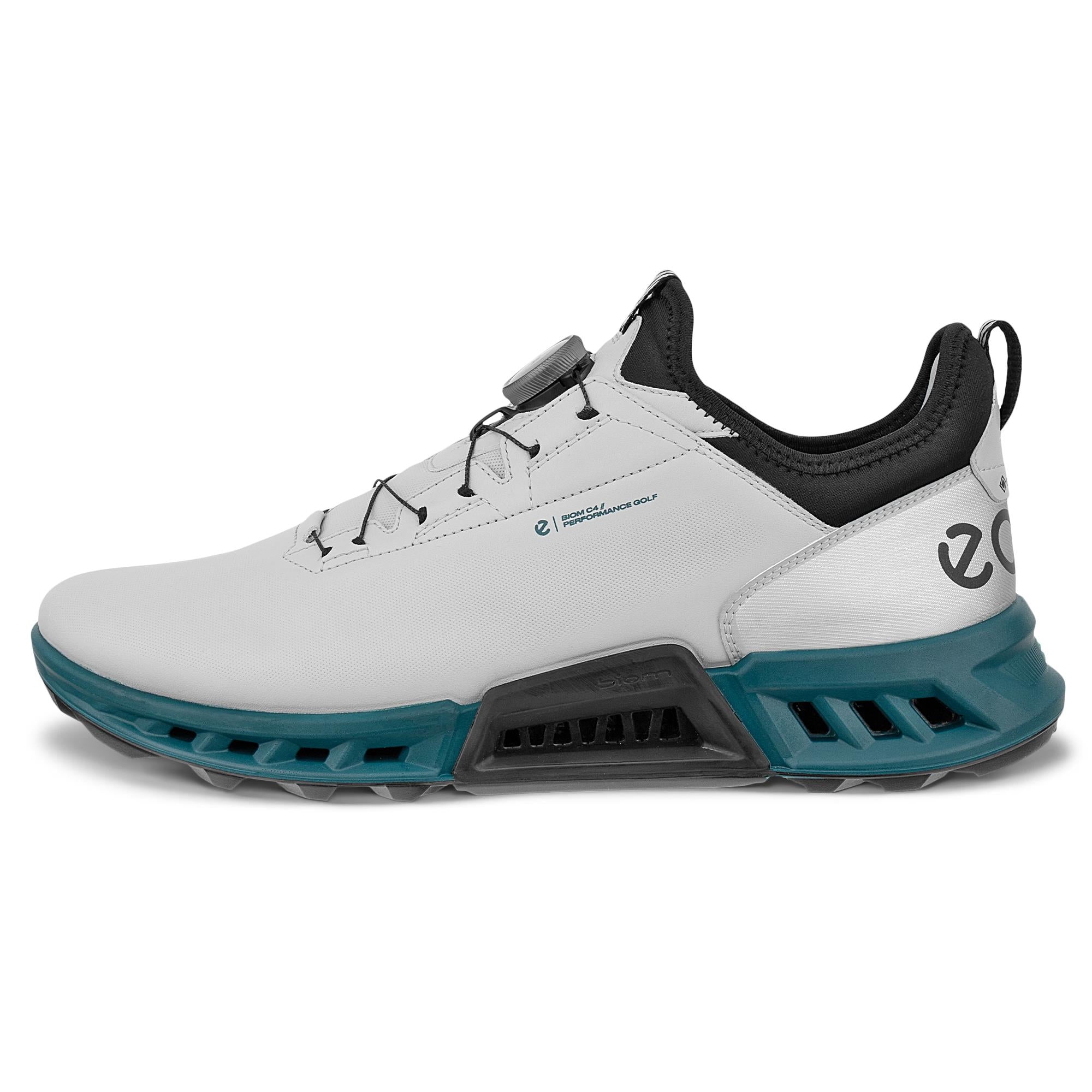 Ecco Biom C4 BOA Gore-Tex Mens Golf Shoe Concrete/Bay Green