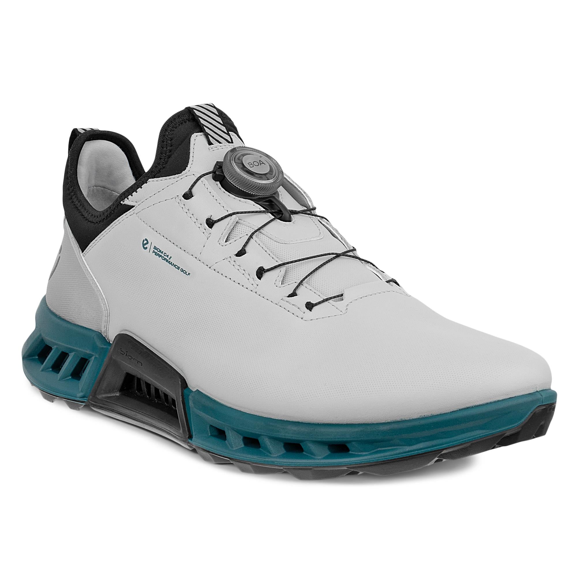 Ecco Biom C4 BOA Gore-Tex Mens Golf Shoe Concrete/Bay Green