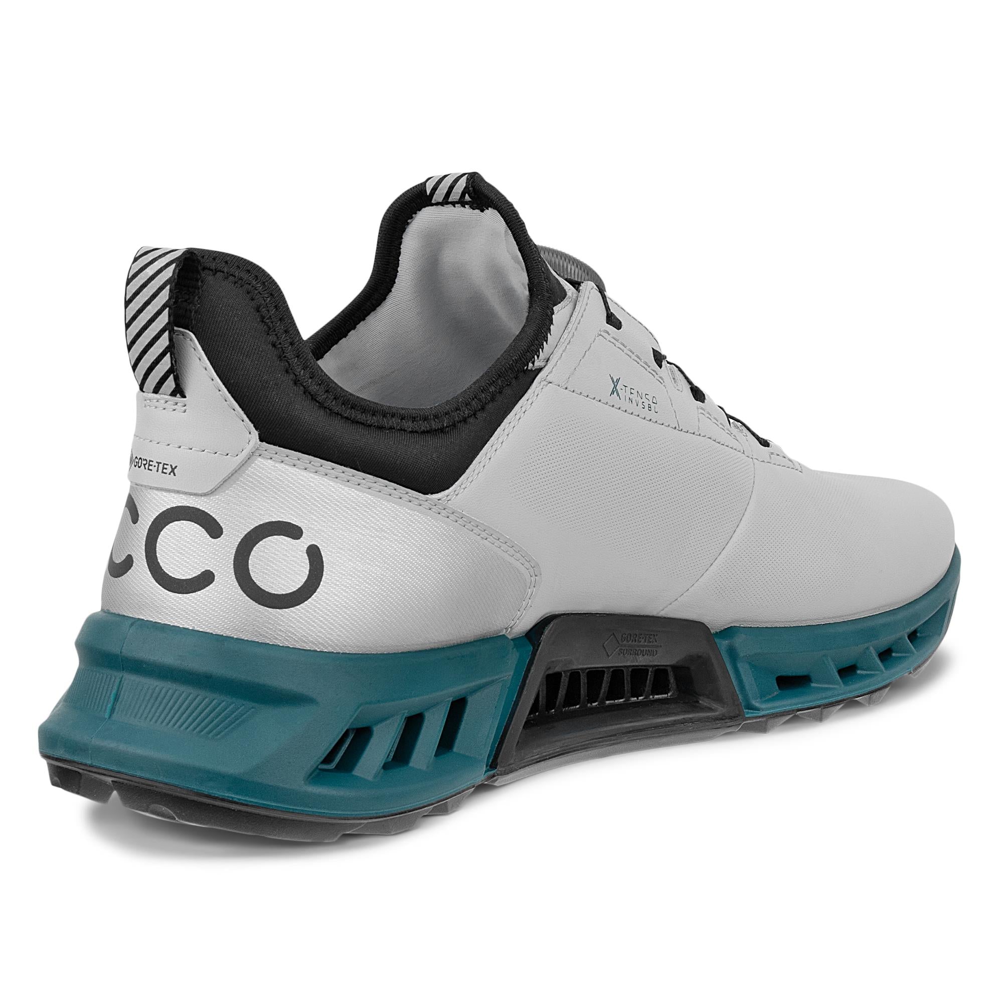 Ecco Biom C4 BOA Gore-Tex Mens Golf Shoe Concrete/Bay Green