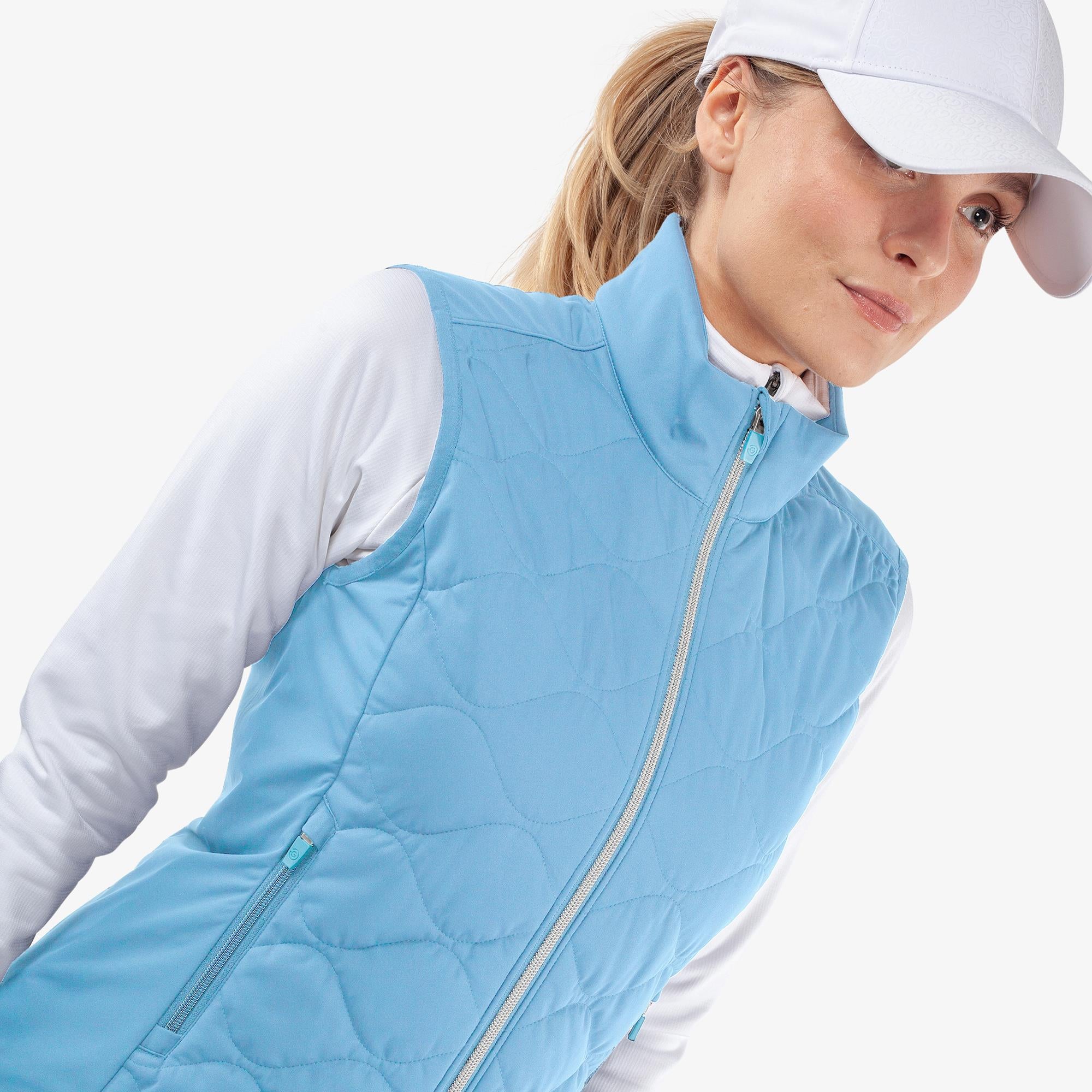 Galvin Green Lucille Interface-1 Ladies Golf Windstopper Vest Alaskan Blue