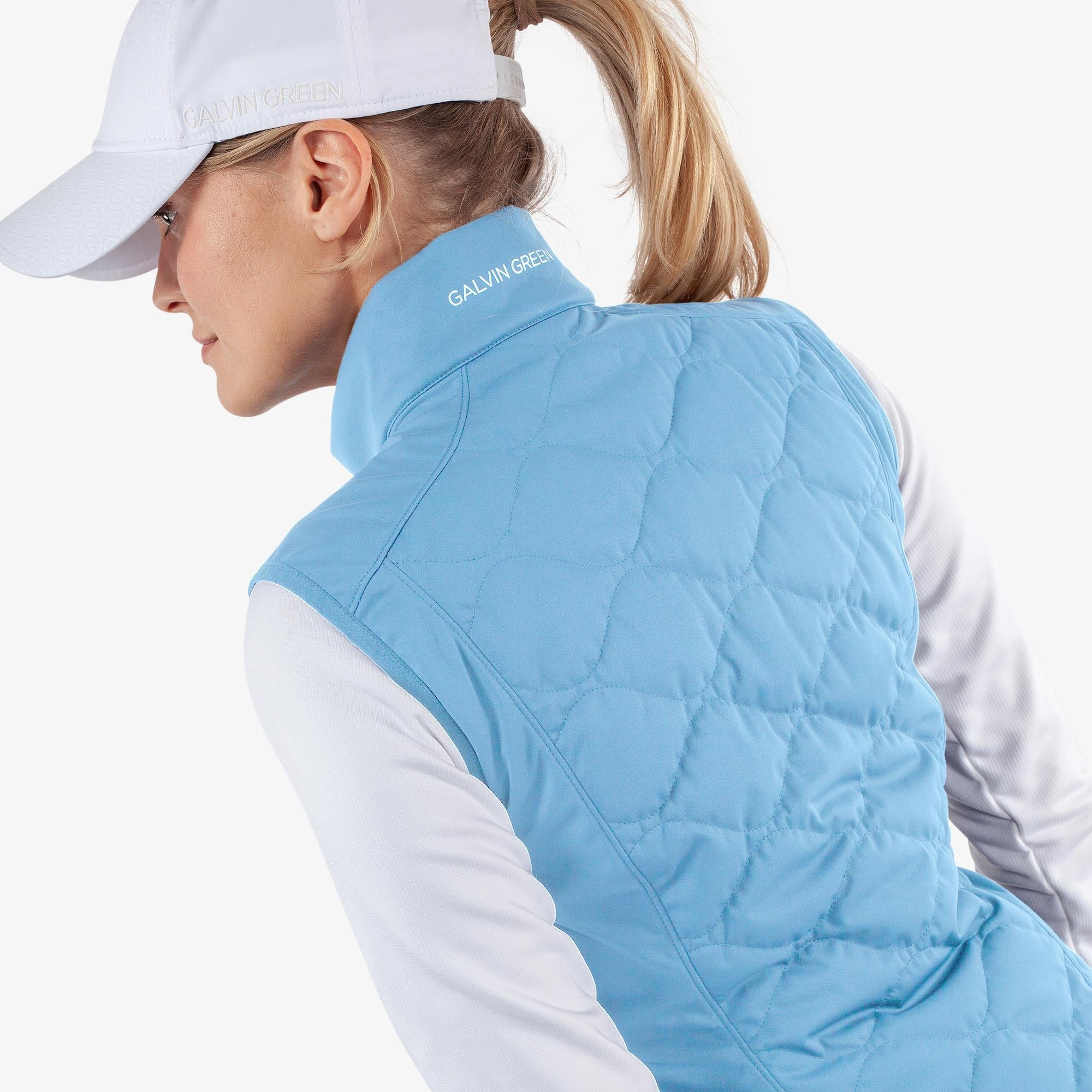 Galvin Green Lucille Interface-1 Ladies Golf Windstopper Vest Alaskan Blue