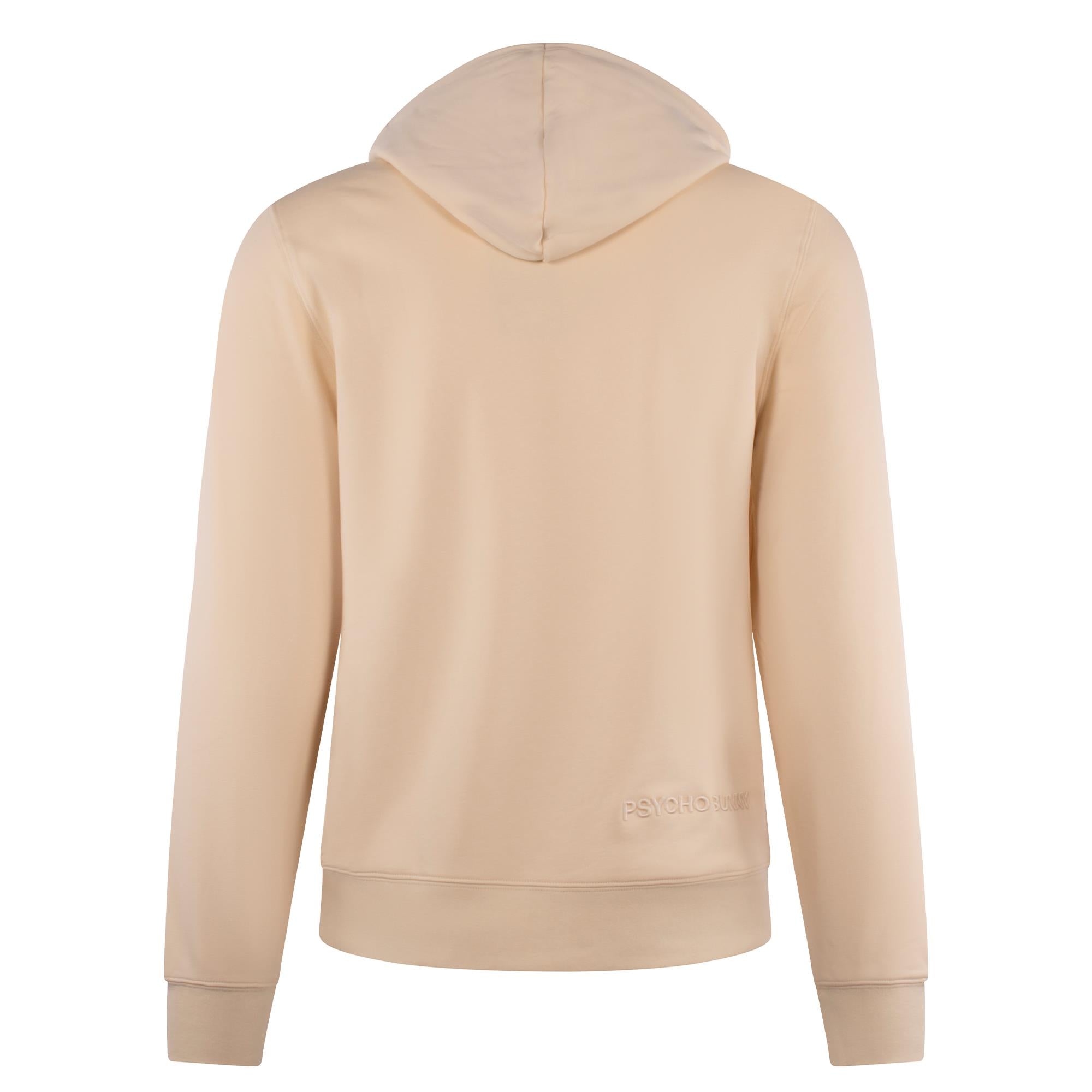 Psycho Bunny Ryder Bunny Patch Hoodie White Cap Grey