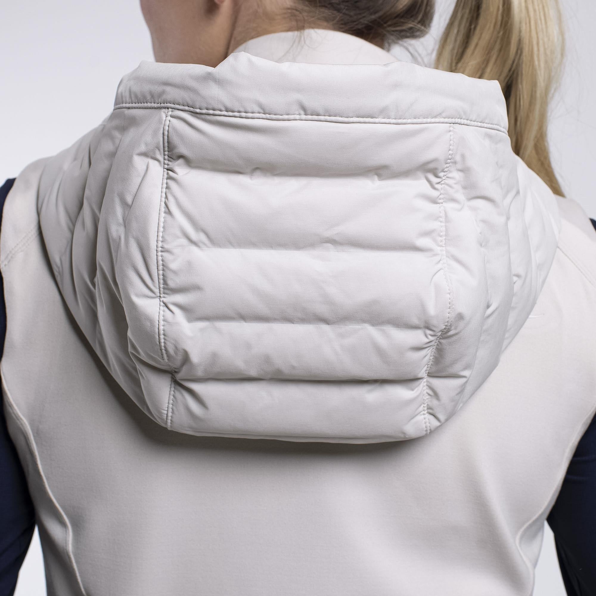 KJUS Sundance Padded Hooded Vest Oyster