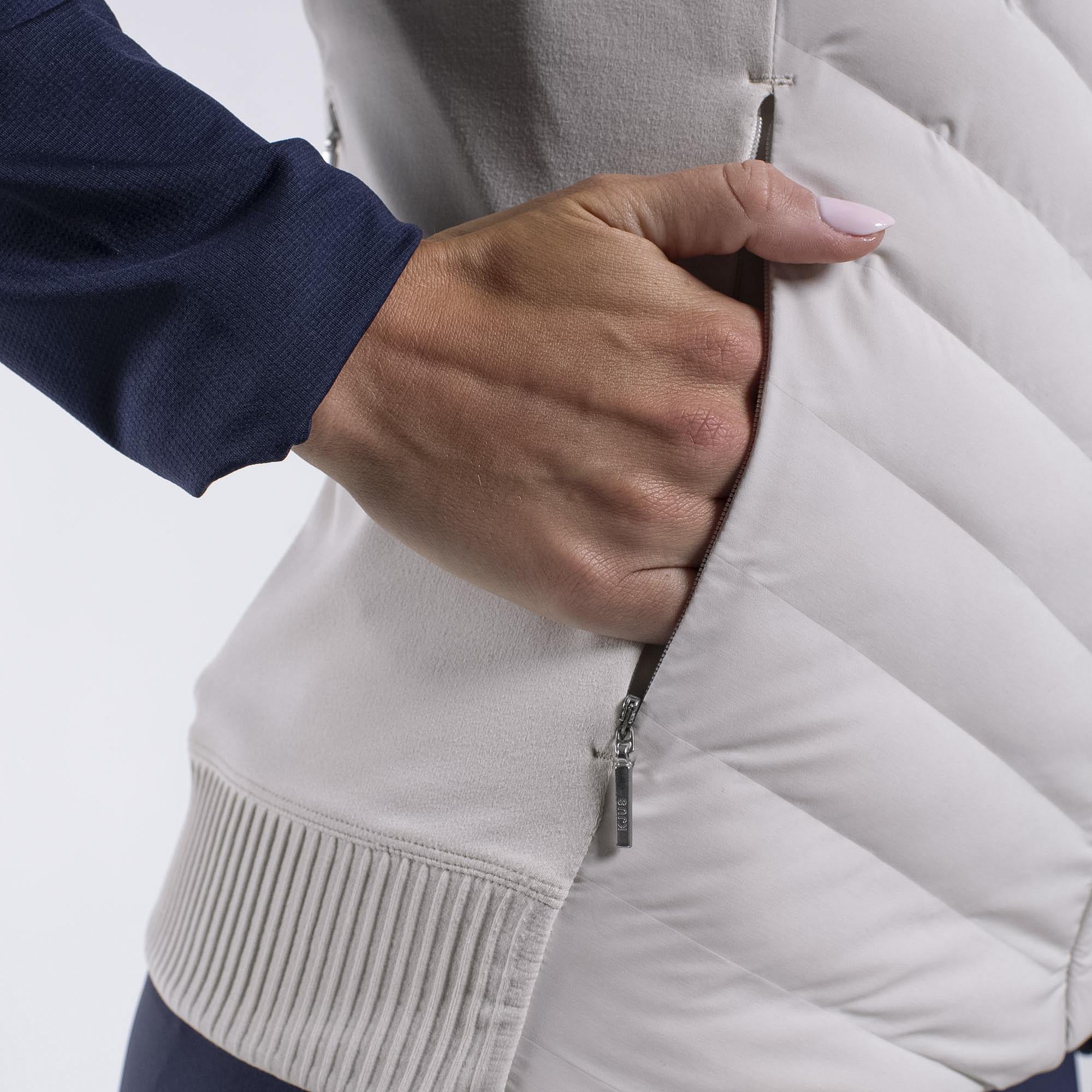 KJUS Sundance Padded Hooded Vest Oyster