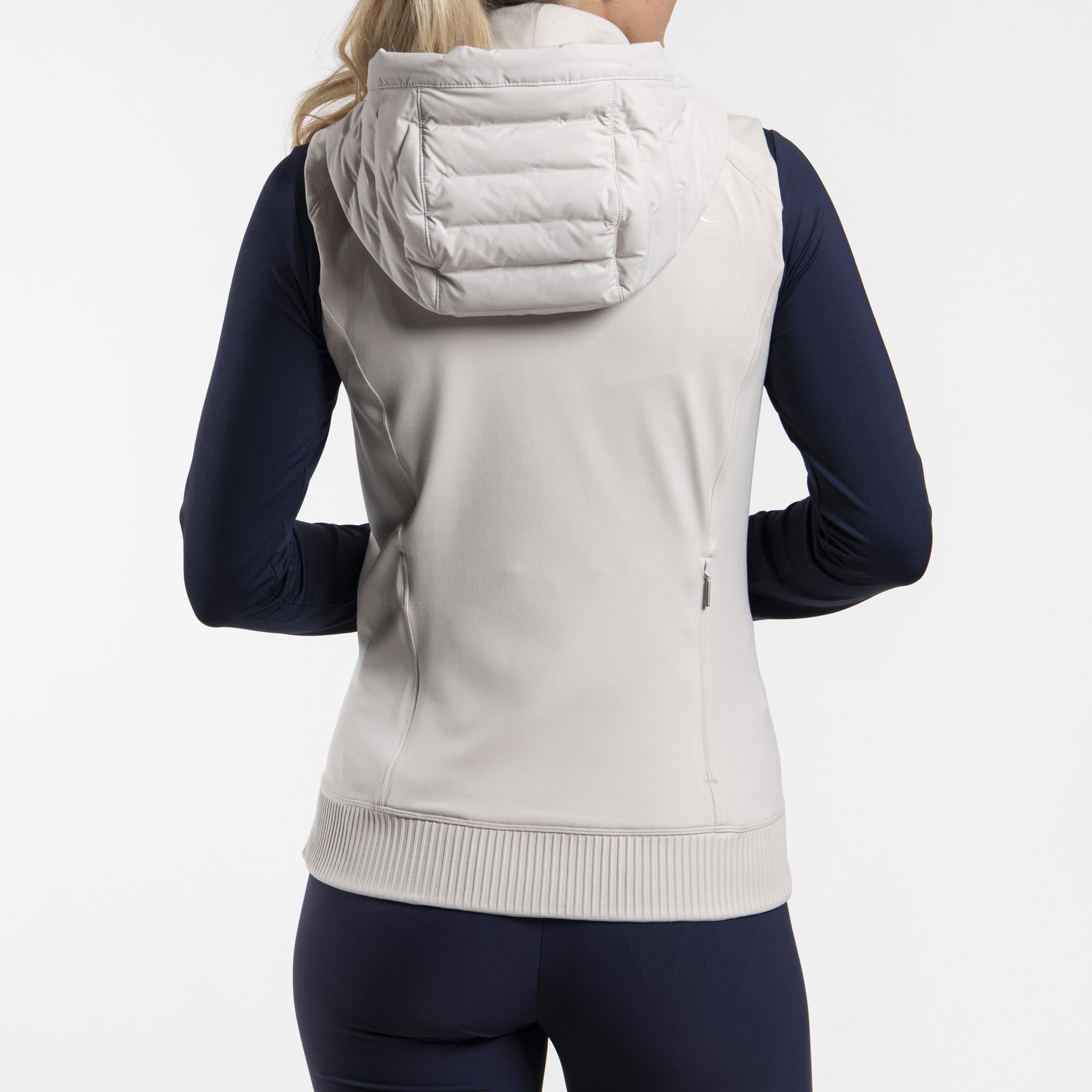 KJUS Sundance Padded Hooded Vest Oyster