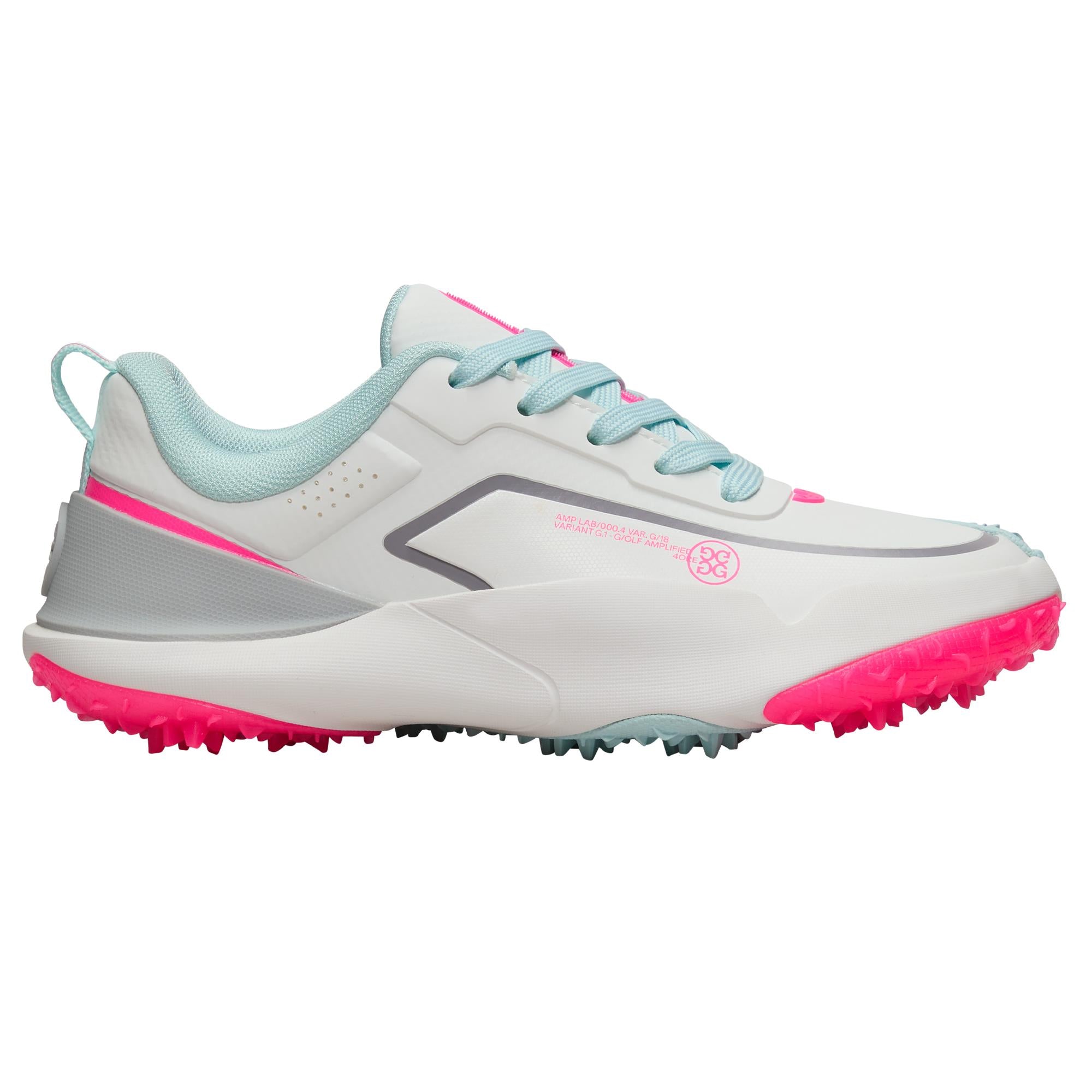 G/FORE G/18 Ladies Golf Shoes Snow/Knockout Pink