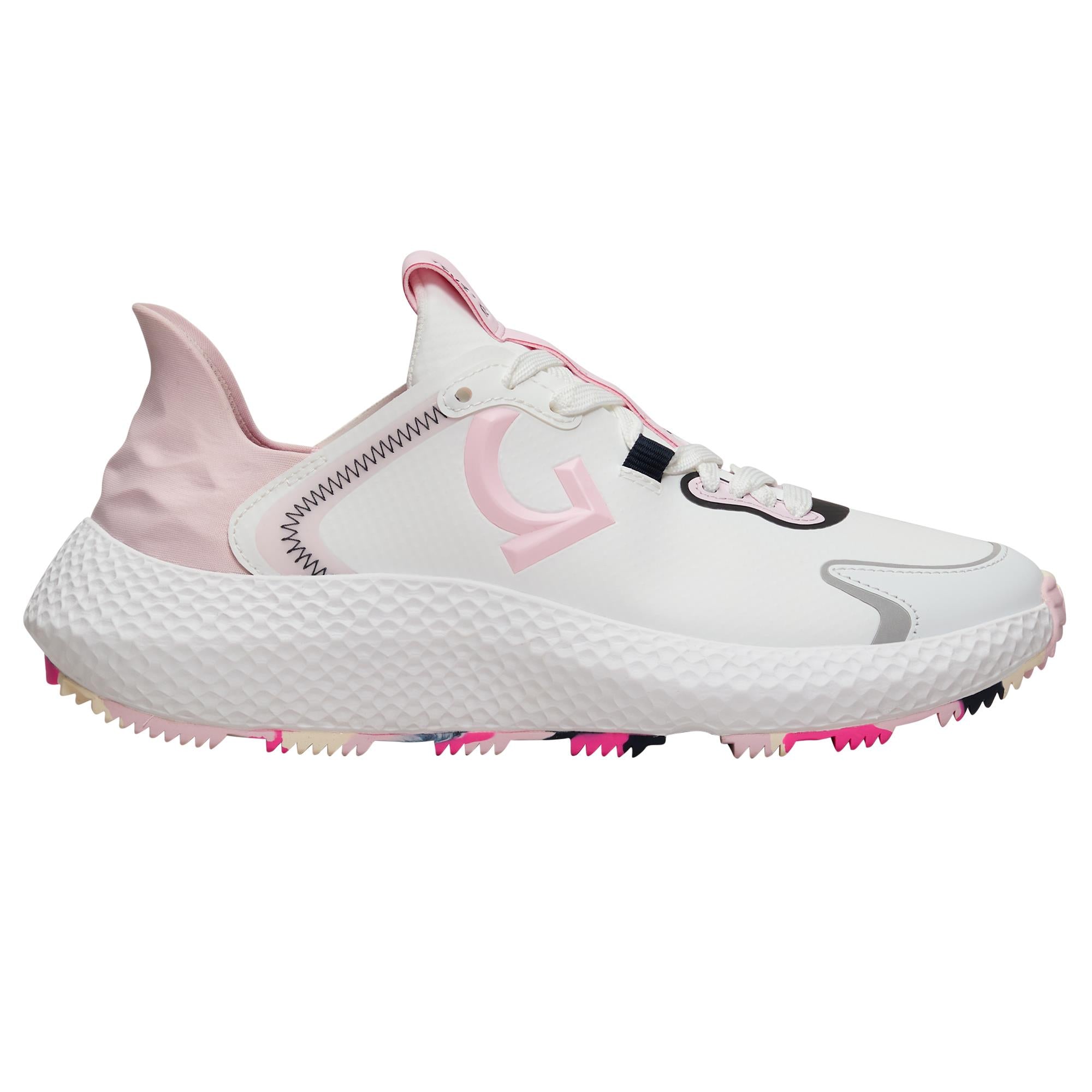 G/FORE MG4X2 Stippled Sole Ladies Golf Cross Shoe Snow/Blush