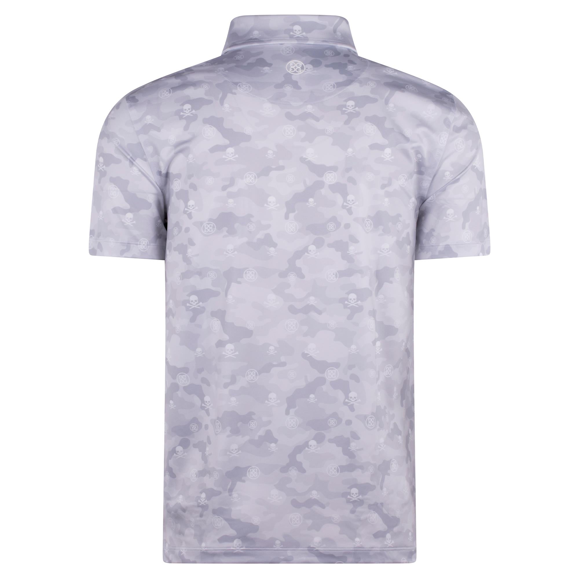 G/FORE Camo Skull & T's Icon Camo Tech Jersey Mens Golf Polo Shirt Snow