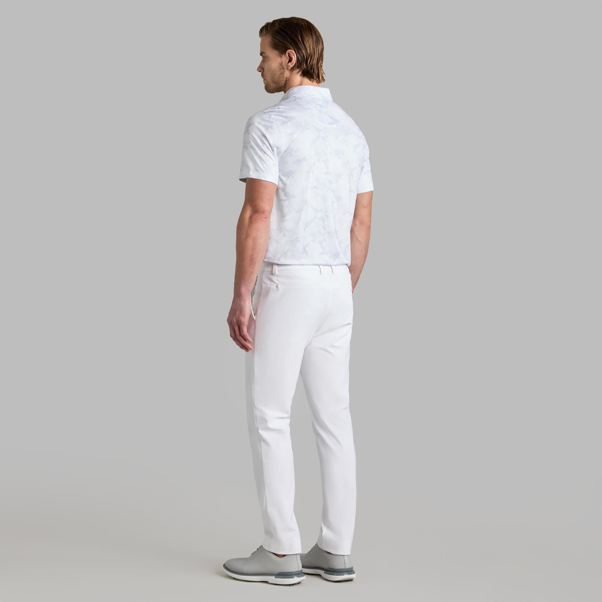 G/FORE Camo Skull & T's Icon Camo Tech Jersey Mens Golf Polo Shirt Snow