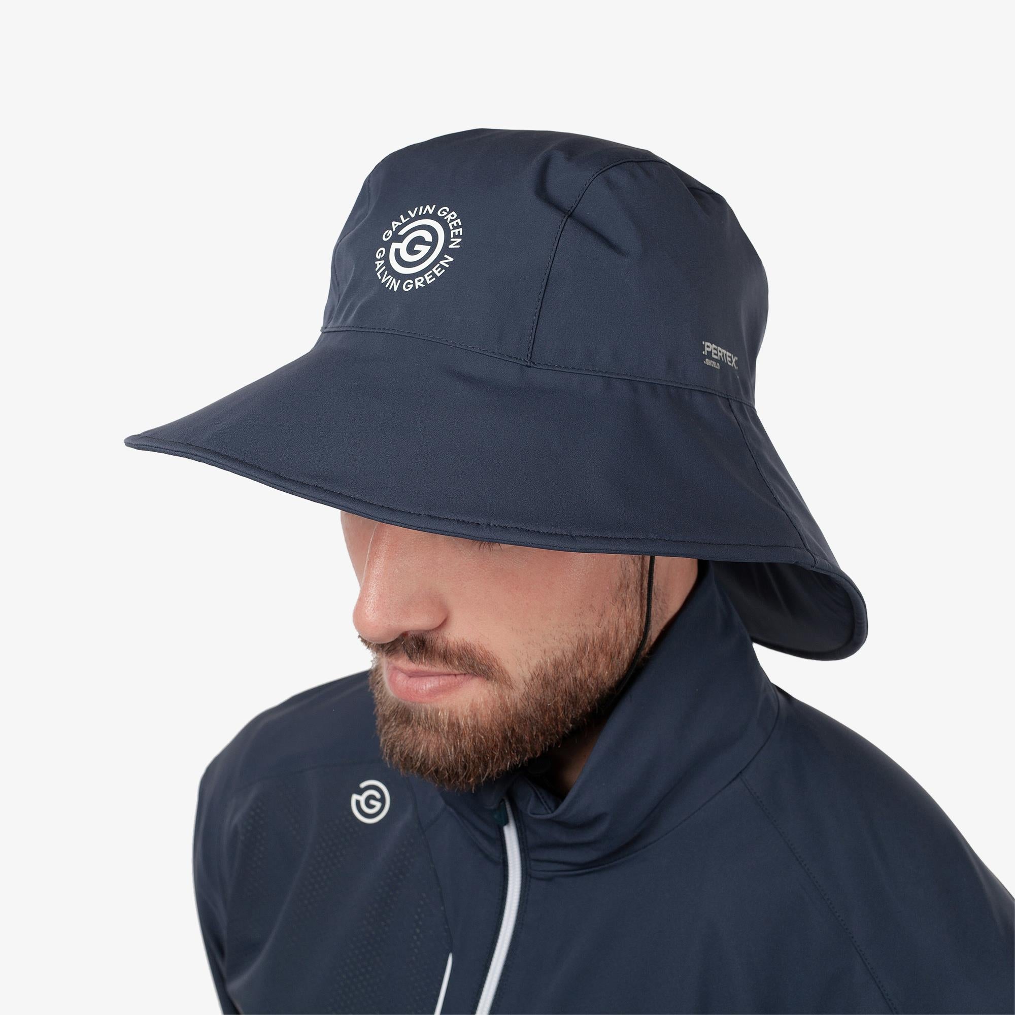Galvin Green Asher Dryvr Pertex Waterproof Hat Navy