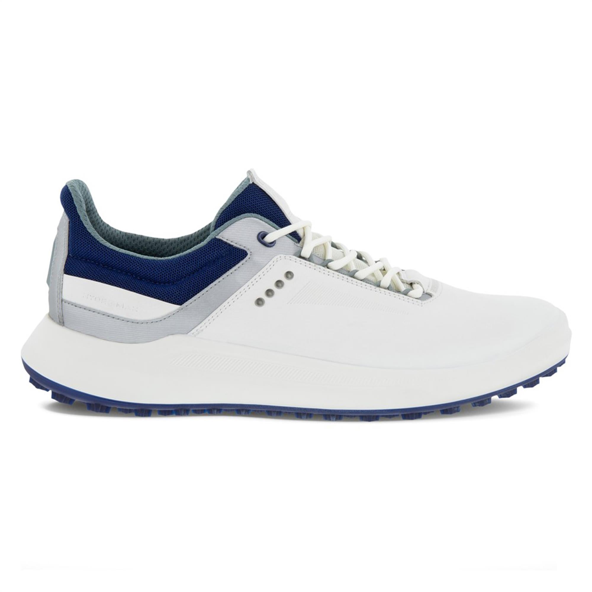 Ecco Core Mens Golf Shoe White/Silver Metallic/Blue Depths