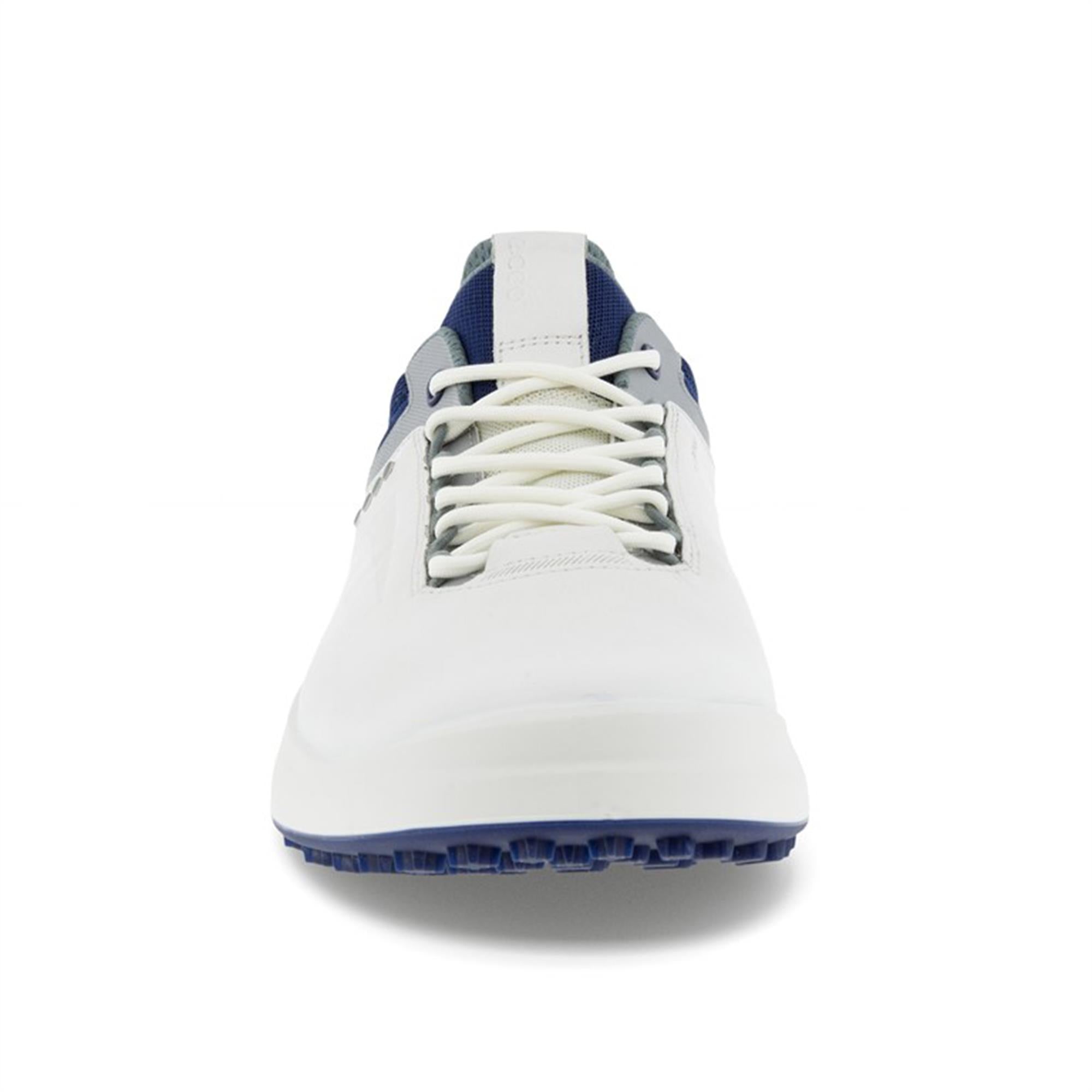 Ecco Core Mens Golf Shoe White/Silver Metallic/Blue Depths