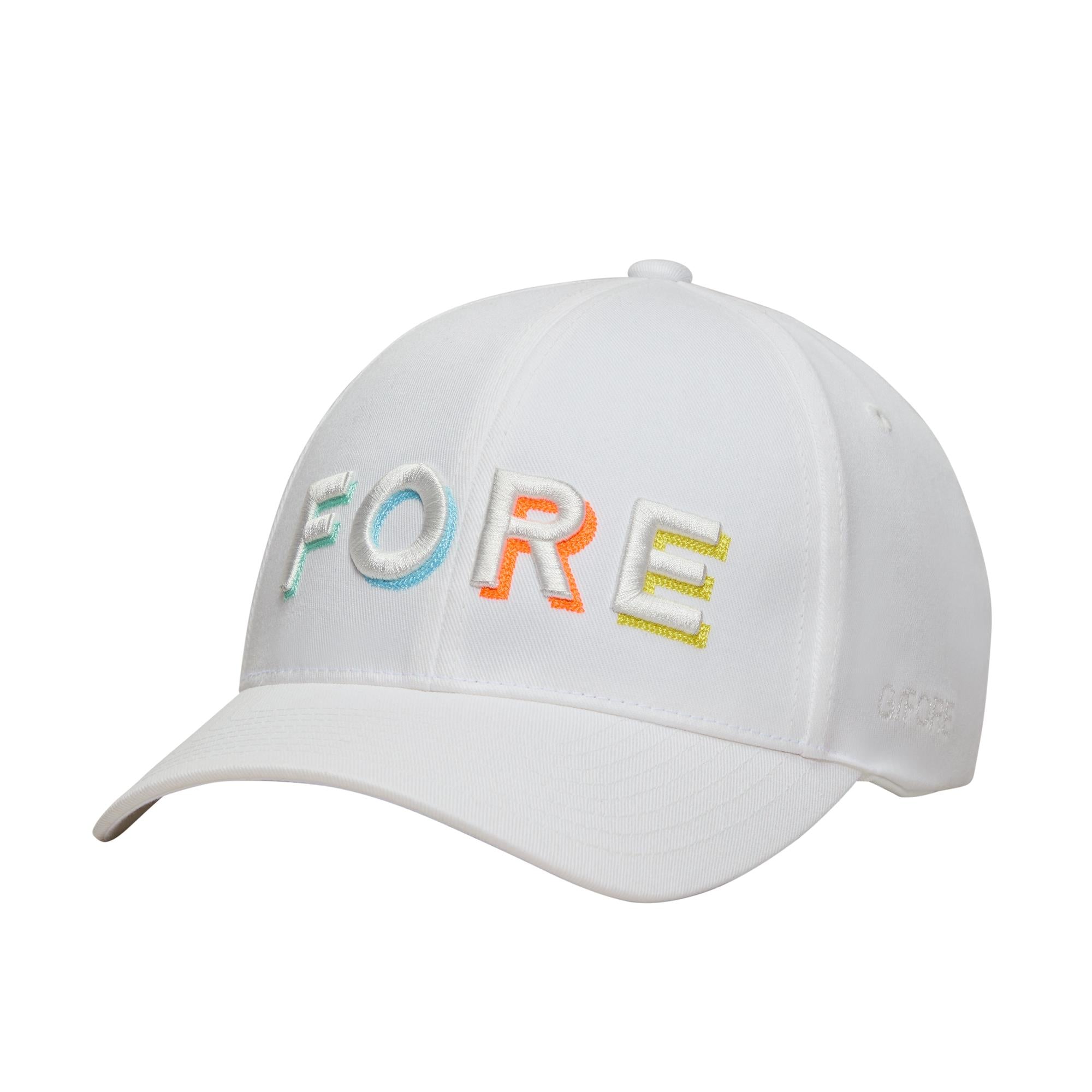 G/FORE FORE Shadow Relaxed Fit Ladies Cap Snow/Multi
