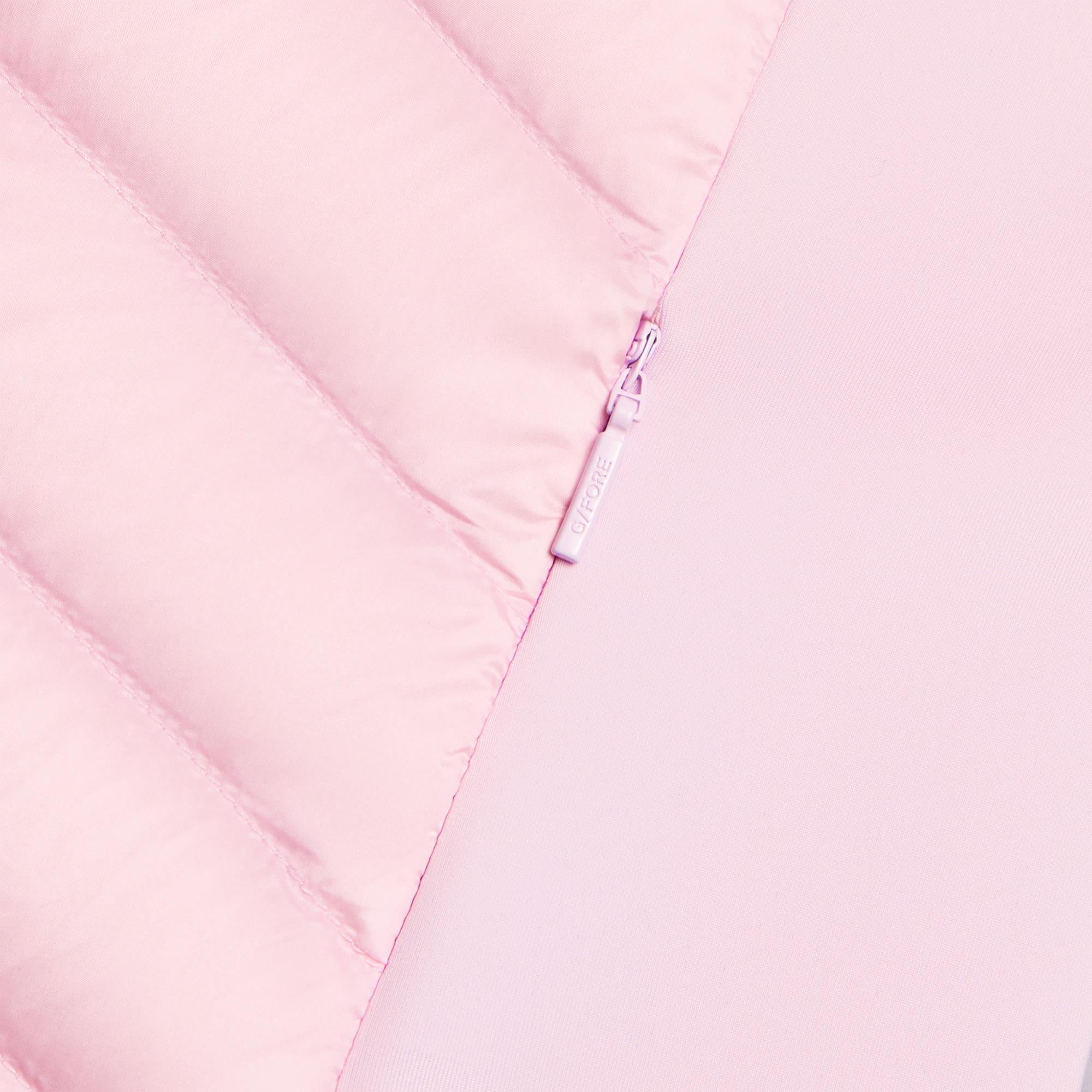 G/FORE V-Down Quilted Strecth Tech Interlock Ladies Golf Vest Blush