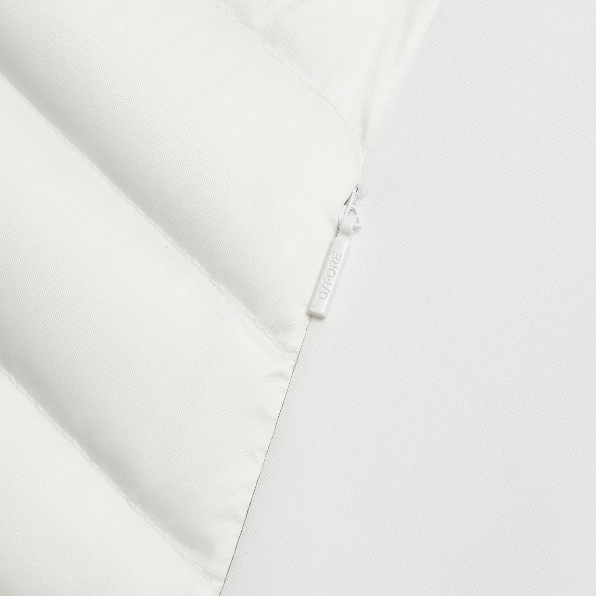 G/FORE V-Down Quilted Strecth Tech Interlock Ladies Golf Vest Chalk White