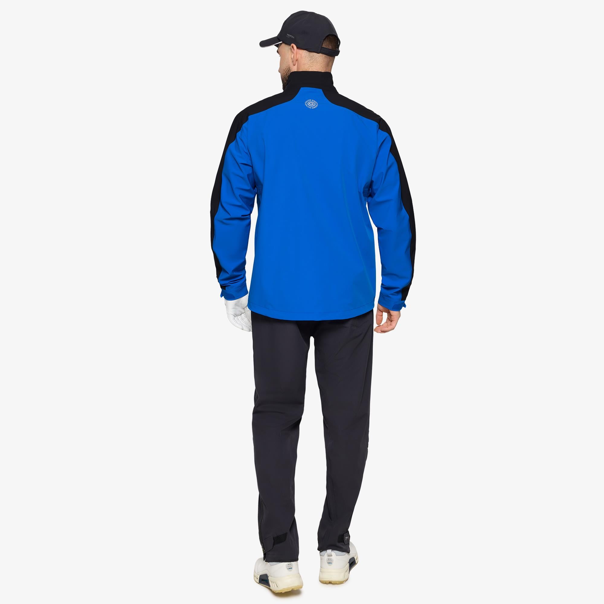 Galvin Green Adam Dryvr Pertex Mens Waterproof Golf Jacket Royal Blue/Black