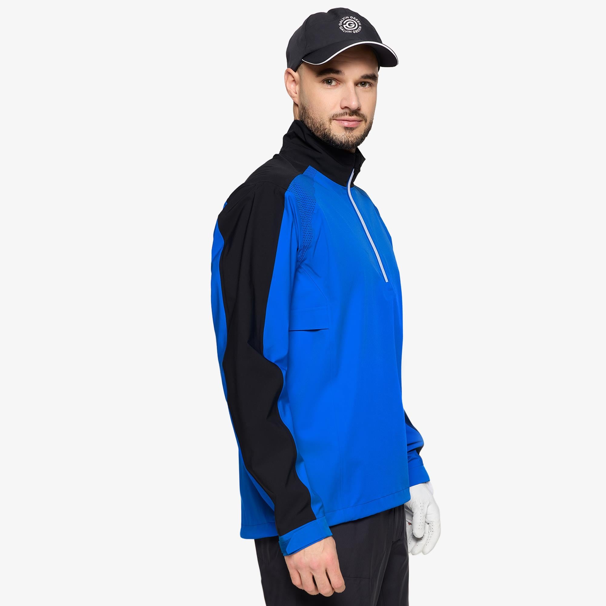 Galvin Green Adam Dryvr Pertex Mens Waterproof Golf Jacket Royal Blue/Black