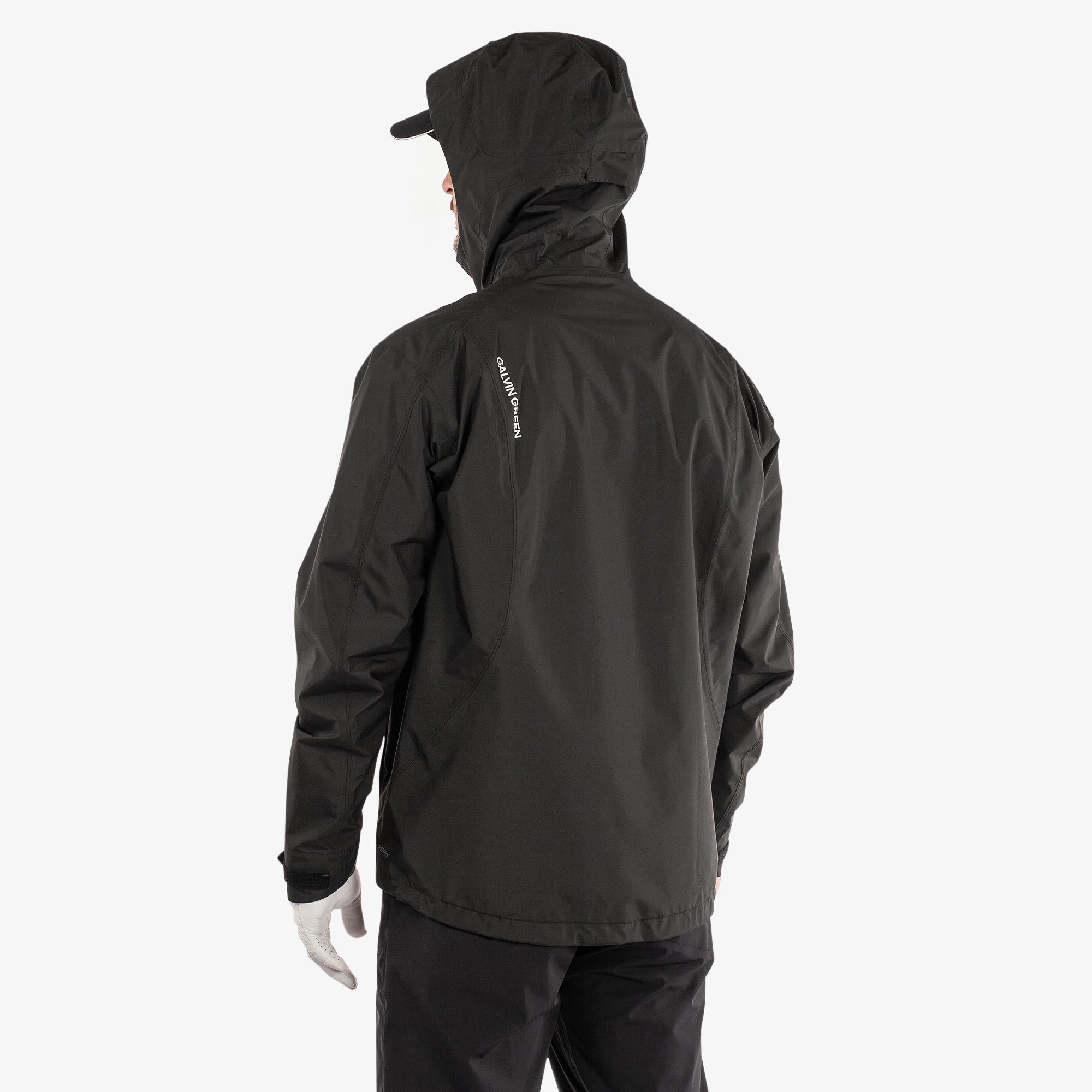 Galvin Green Akron Dryvr Pertex Mens Waterproof Golf Jacket Black