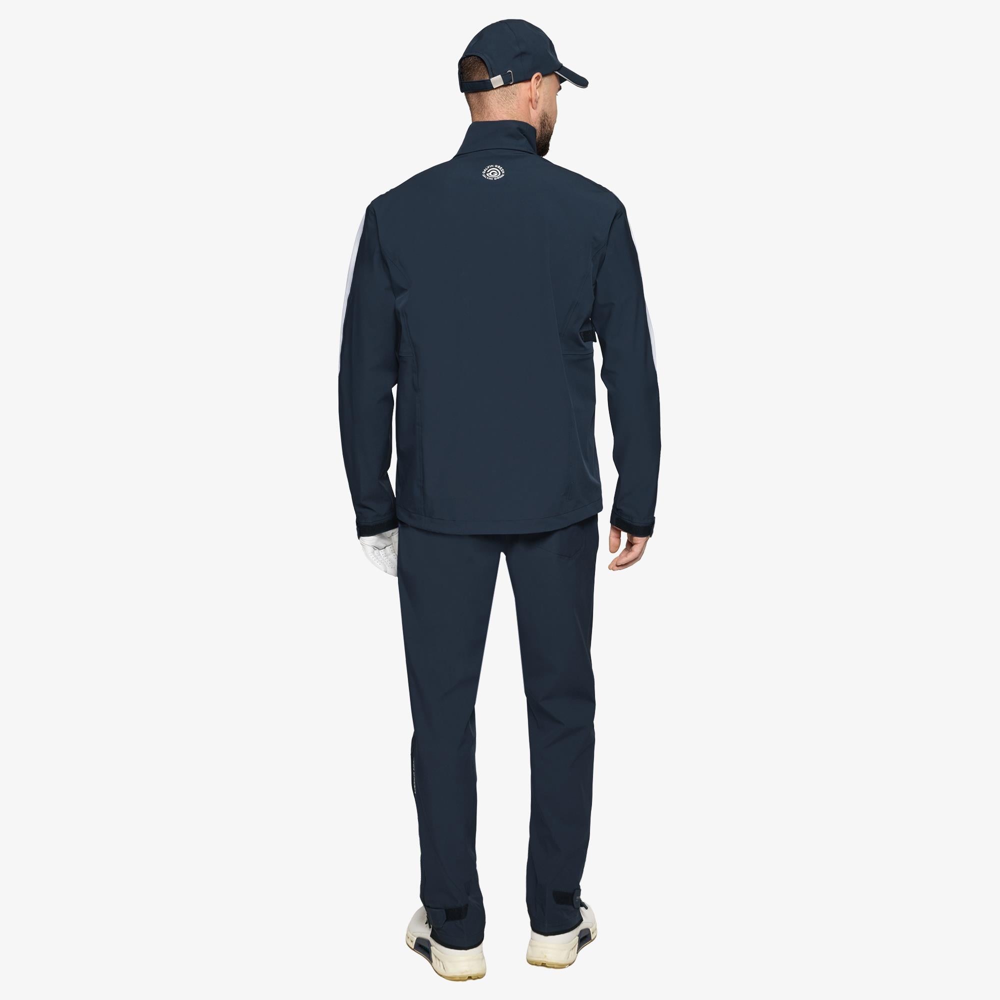 Galvin Green Arlo Dryvr Pertex Mens Waterproof Jacket Navy/White