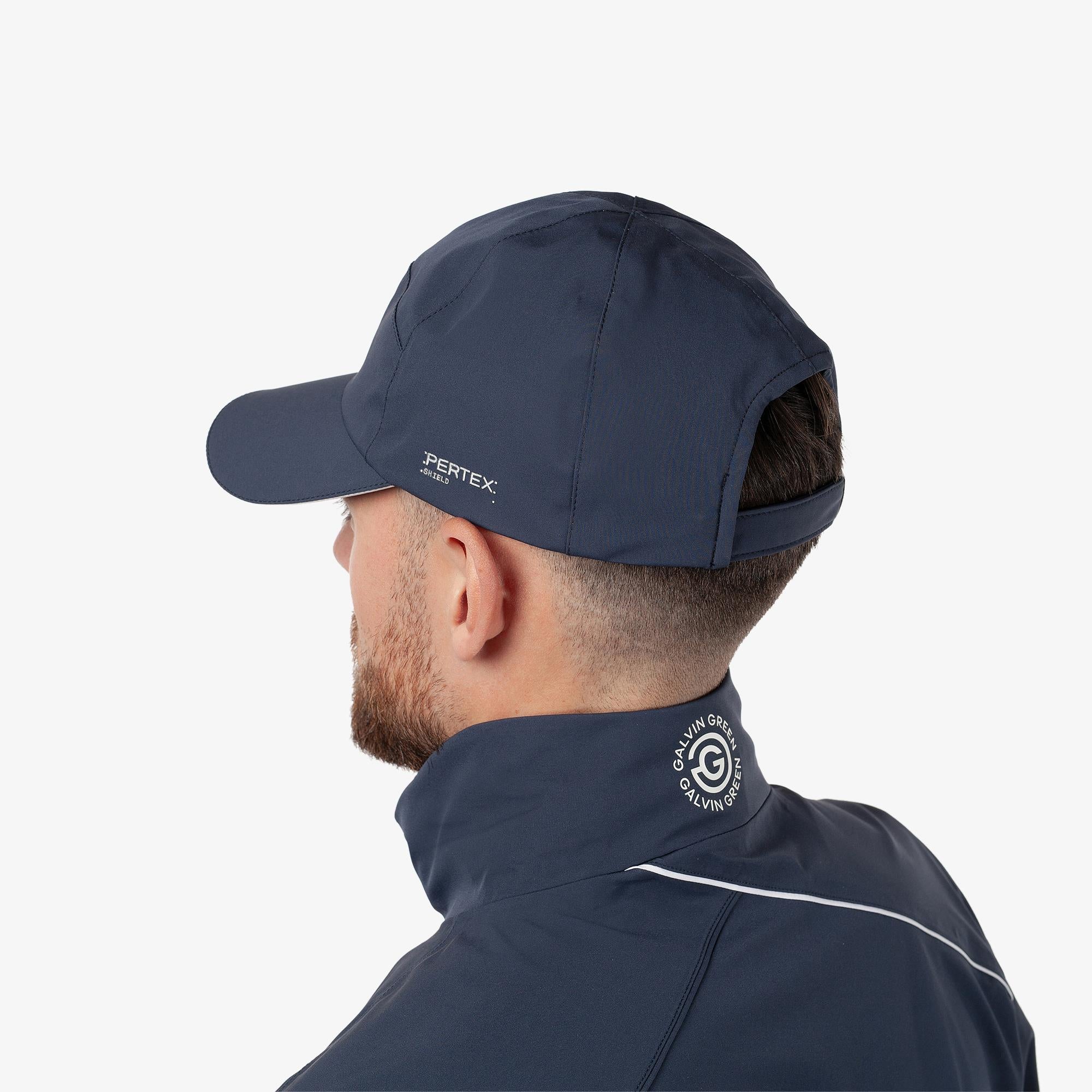 Galvin Green Atlas Dryvr Pertex Waterproof Cap Navy