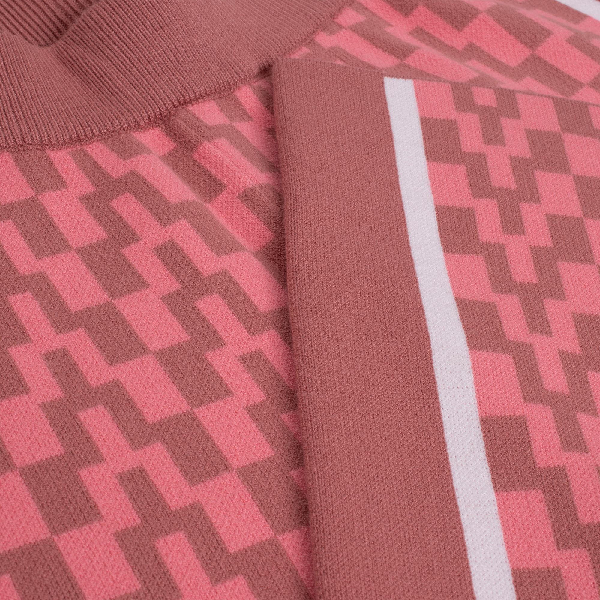 J Lindeberg Kera Knitted Jacquard Ladies Pant Bridge Stack Rose M