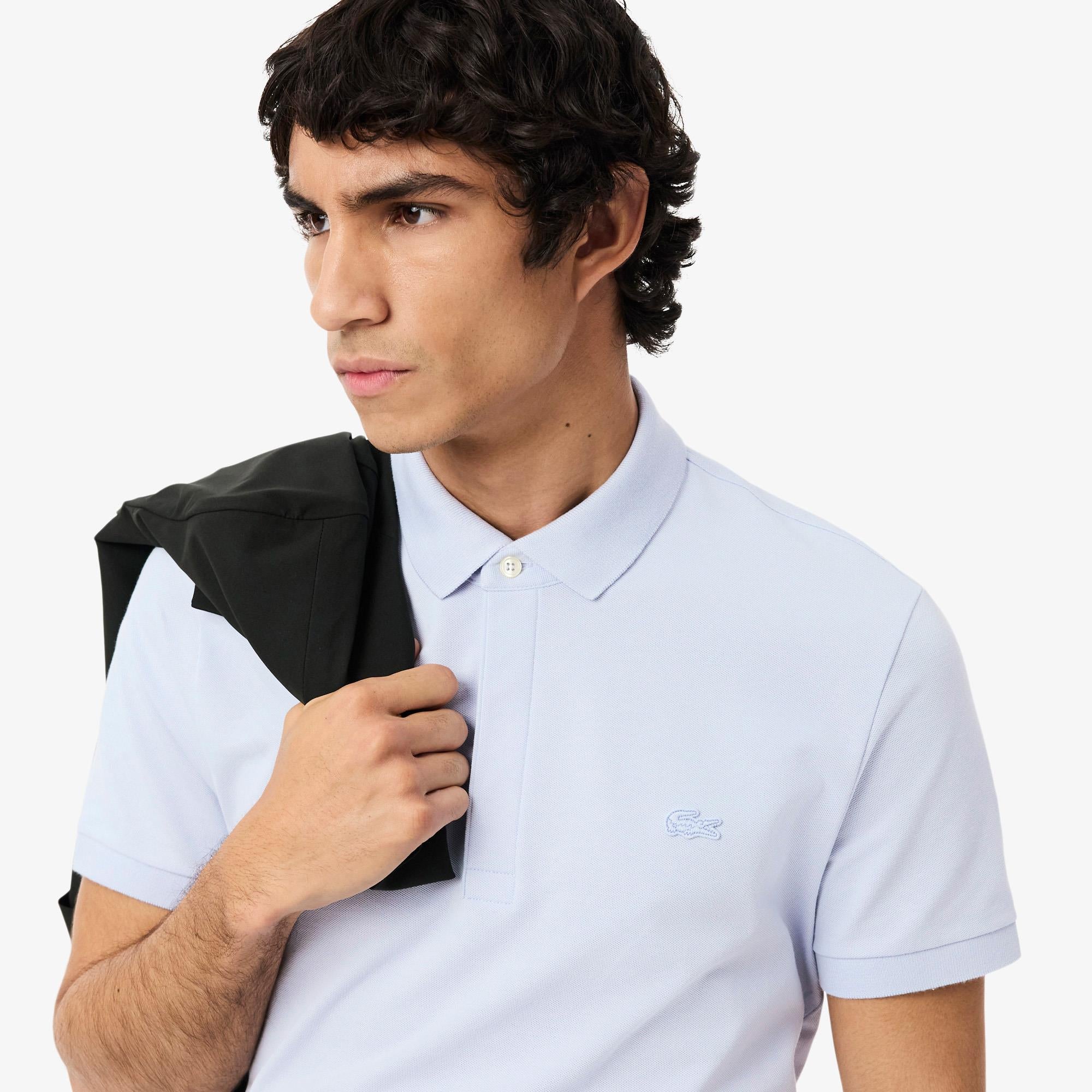 Lacoste Mens Regular Fit Paris Polo Shirt Phoenix Blue