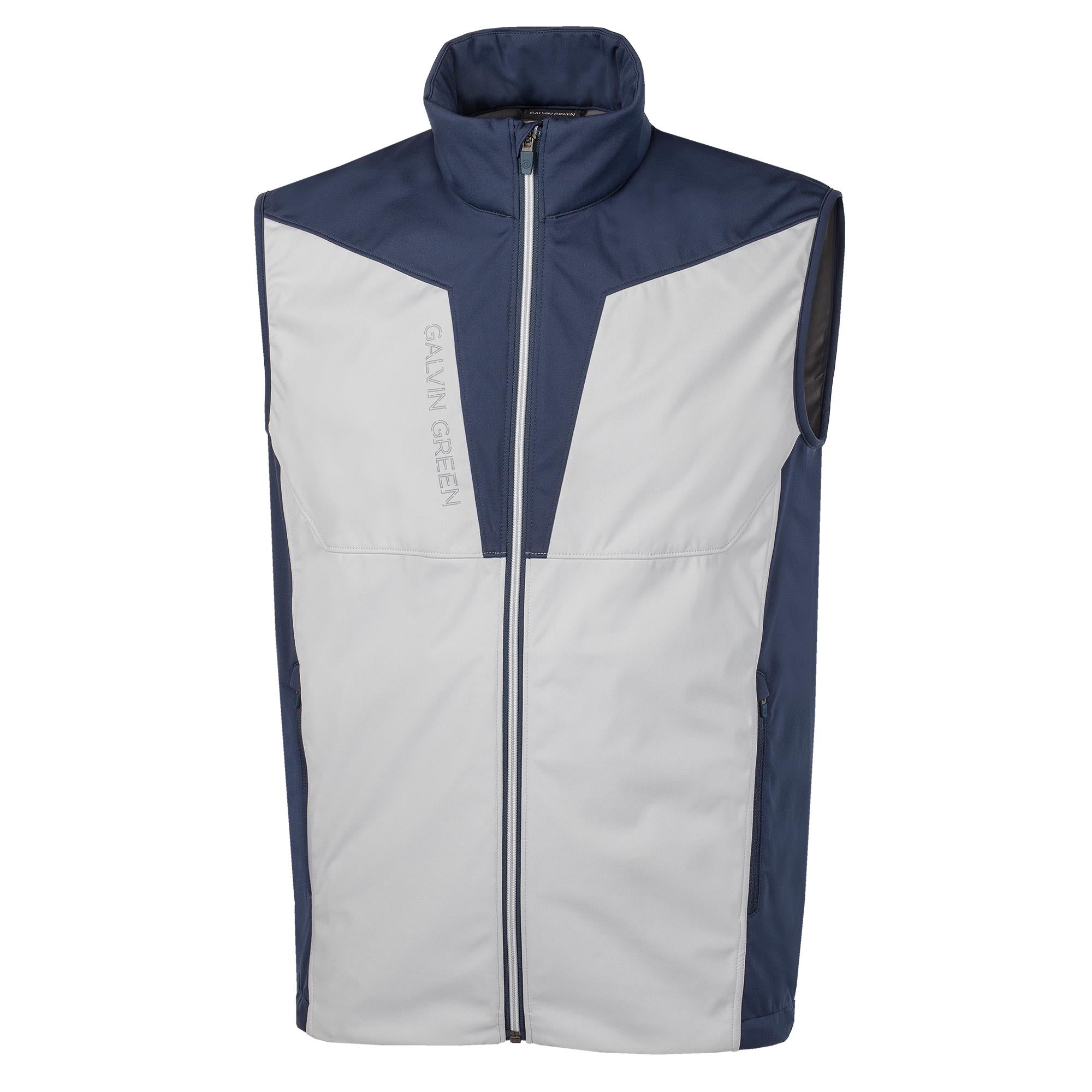 Galvin Green Lathan Interface Mens Golf Vest Cool Grey/Navy