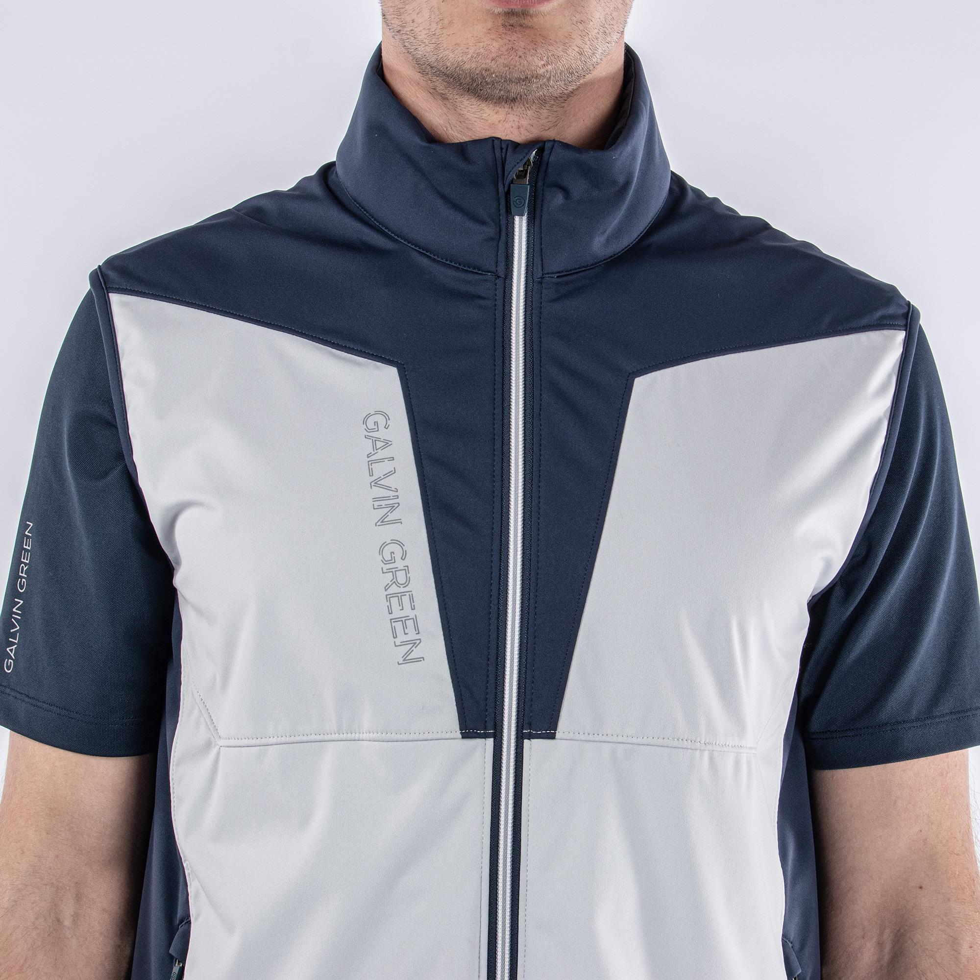 Galvin Green Lathan Interface Mens Golf Vest Cool Grey/Navy