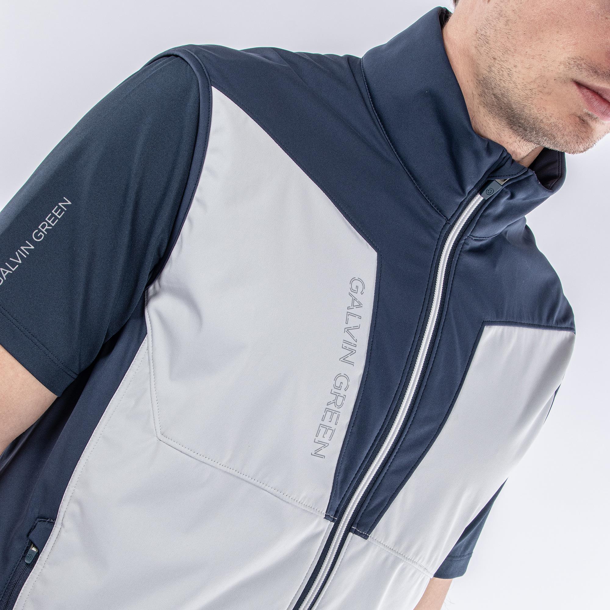Galvin Green Lathan Interface Mens Golf Vest Cool Grey/Navy