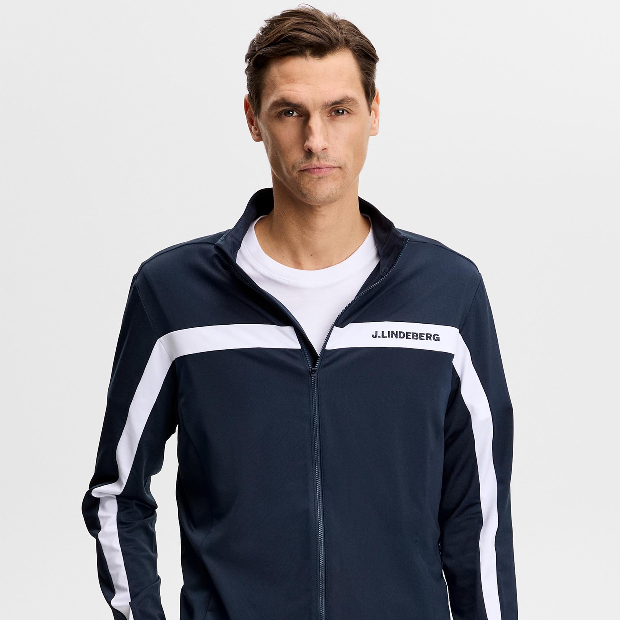 J Lindeberg Jarvis Mens Golf Mid Layer Navy