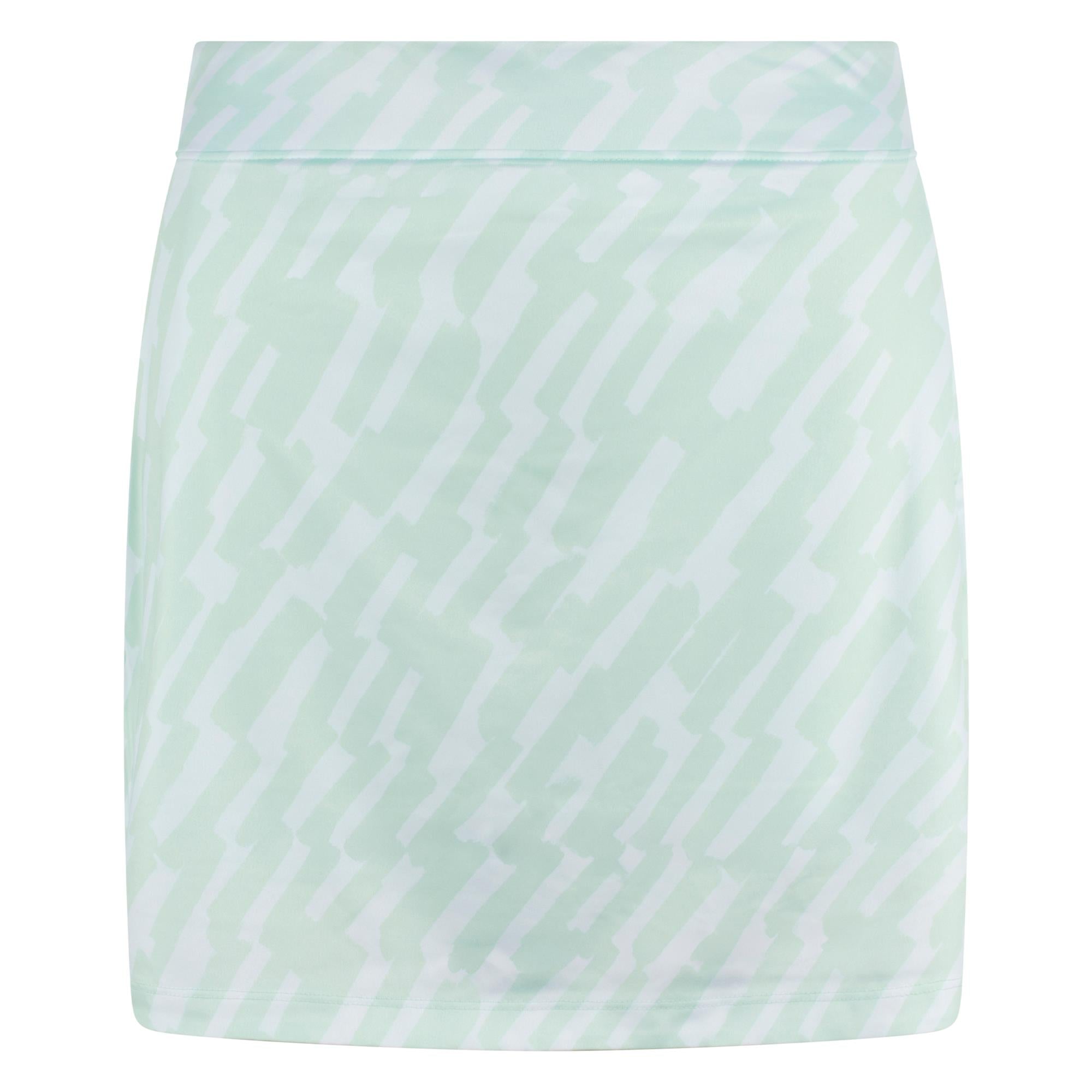 J Lindeberg Amy Print Ladies Golf Skirt Oak Skylight M
