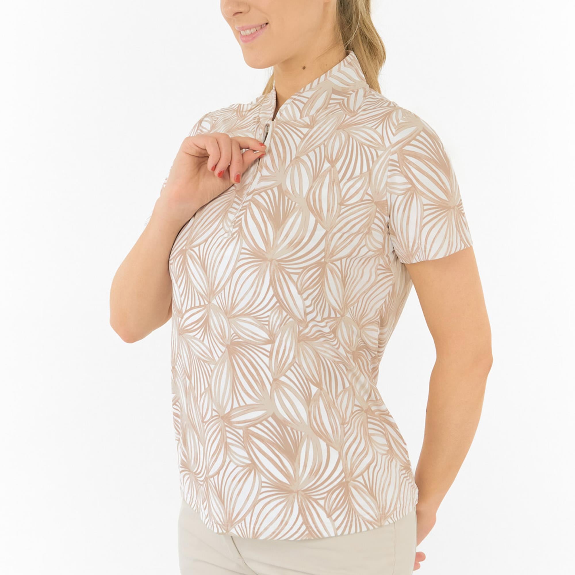 Pure Golf Ellen Short Sleeve Ladies Golf Polo Shirt Whitecap Whisper